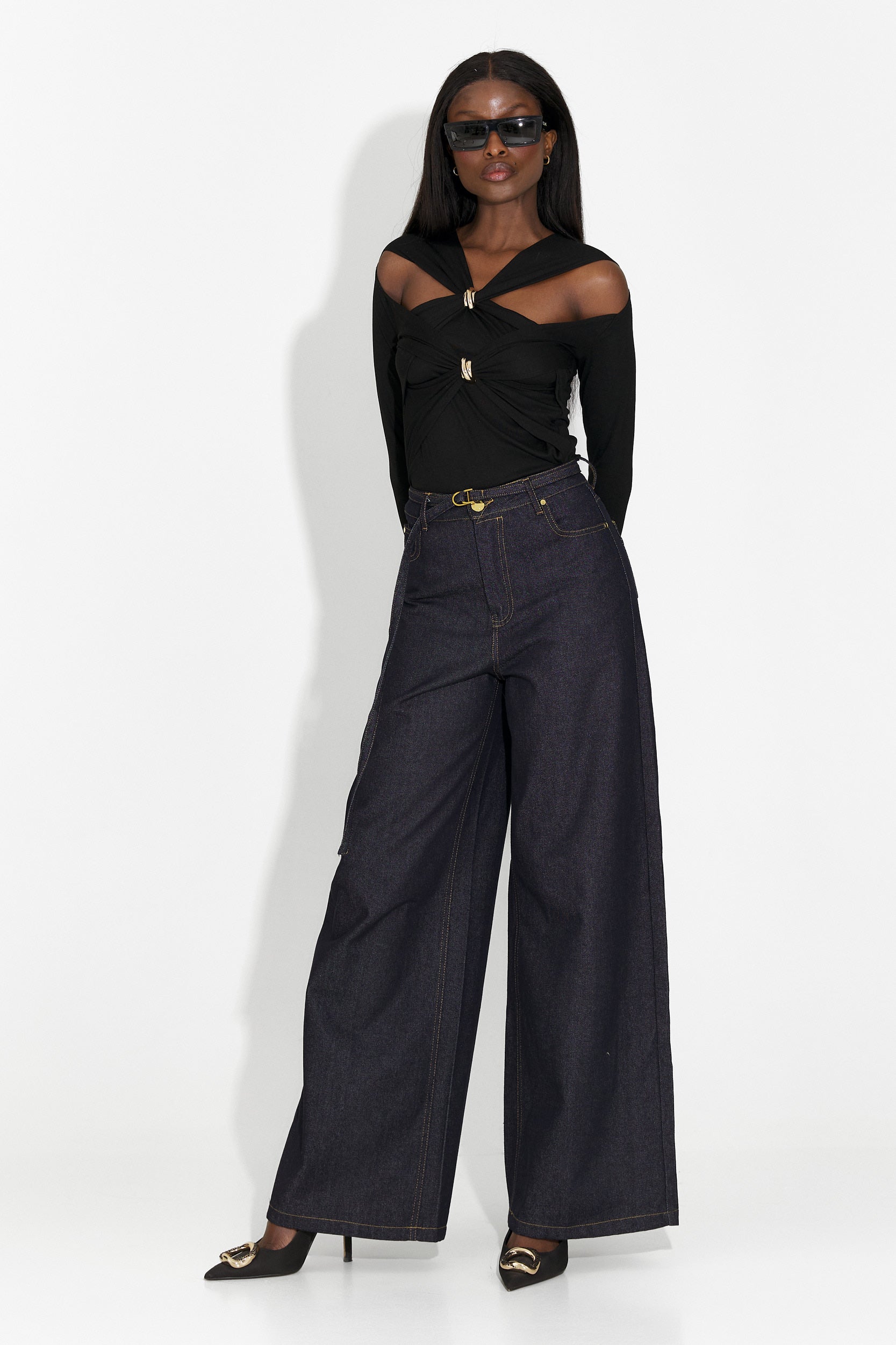 Bluza dama casual neagra Favira Bogas