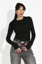 Women's casual black blouse Kisena bogas