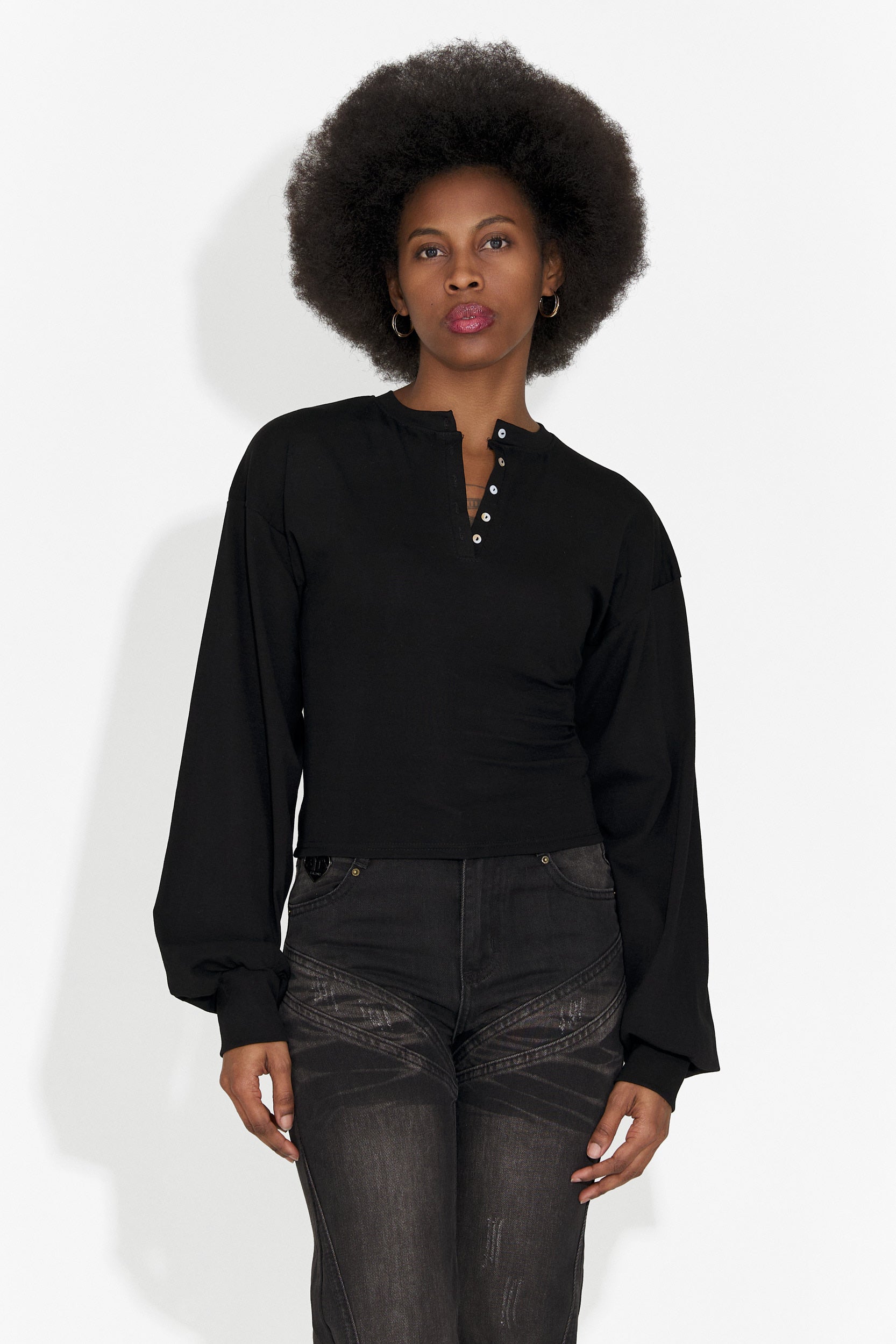 Bluza dama casual neagra Tivora Bogas