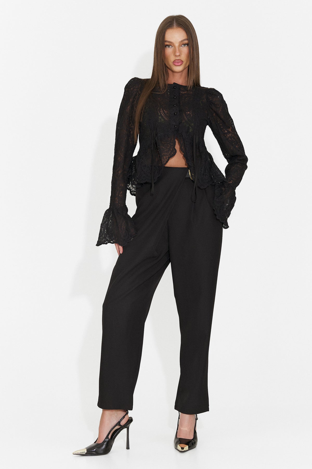 Bluza eleganta neagra Pamniesia Bogas