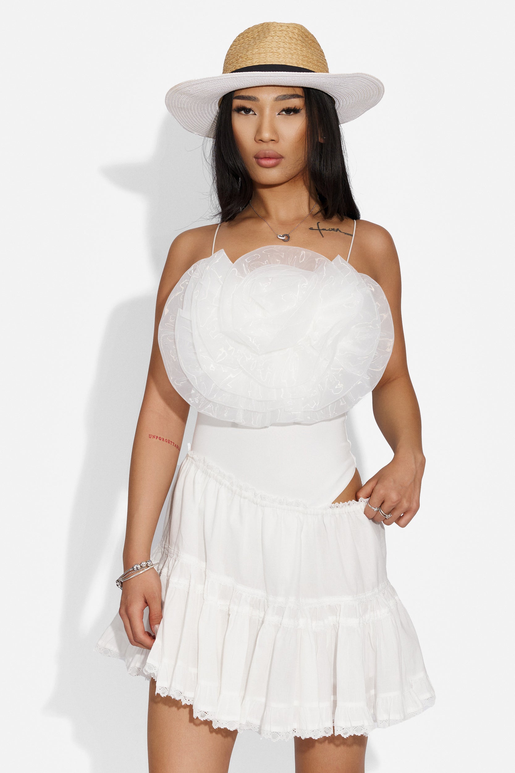 Body dama elegant alb Amlie Bogas
