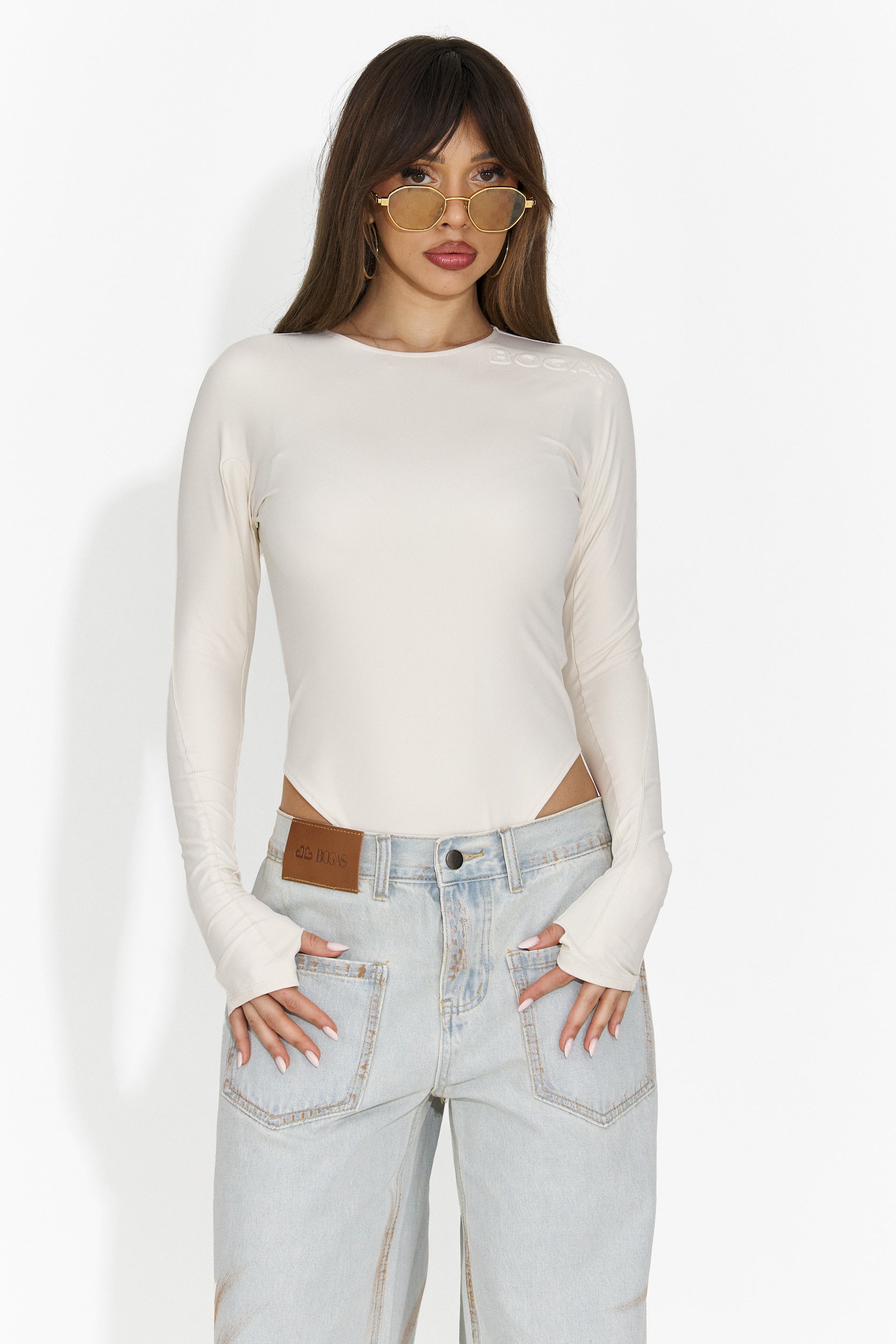 Body dama elegant crem Mioala Bogas