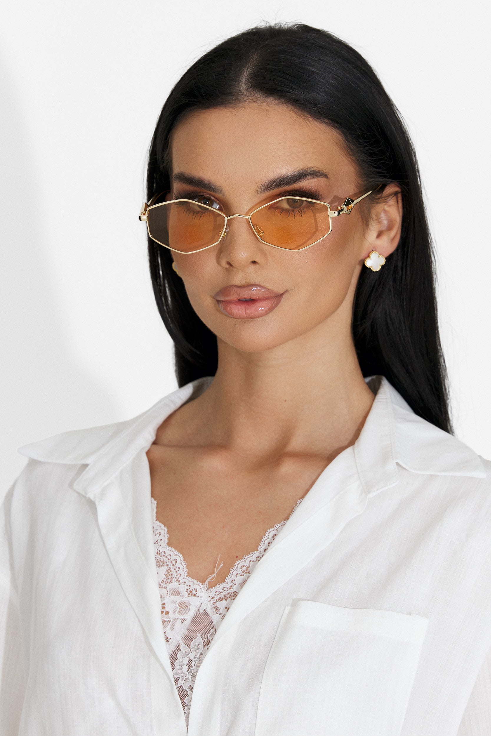 Ochelari dama de soare auriu Calder Bogas