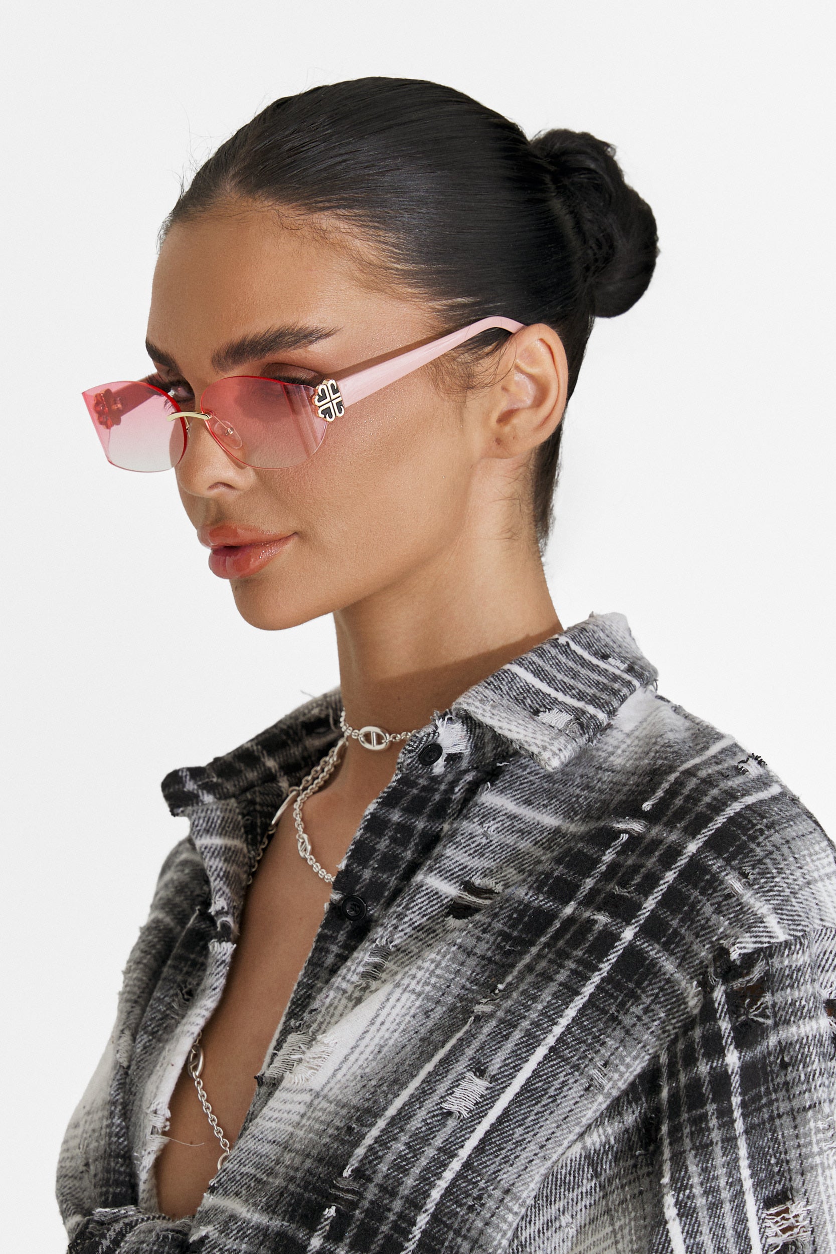 Ochelari dama de soare roz Ambrose Bogas