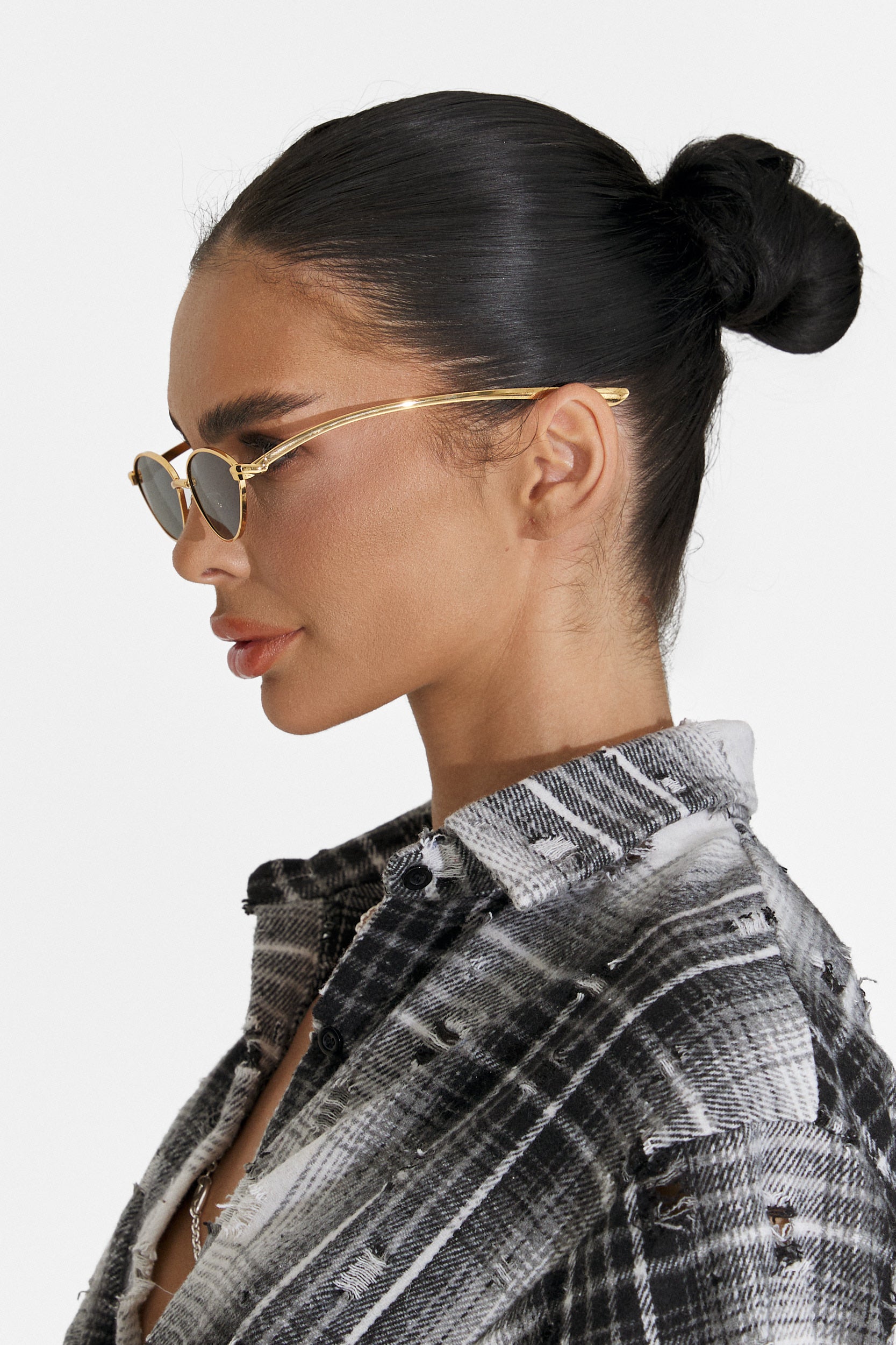 Ochelari dama de soare negru Lark Bogas
