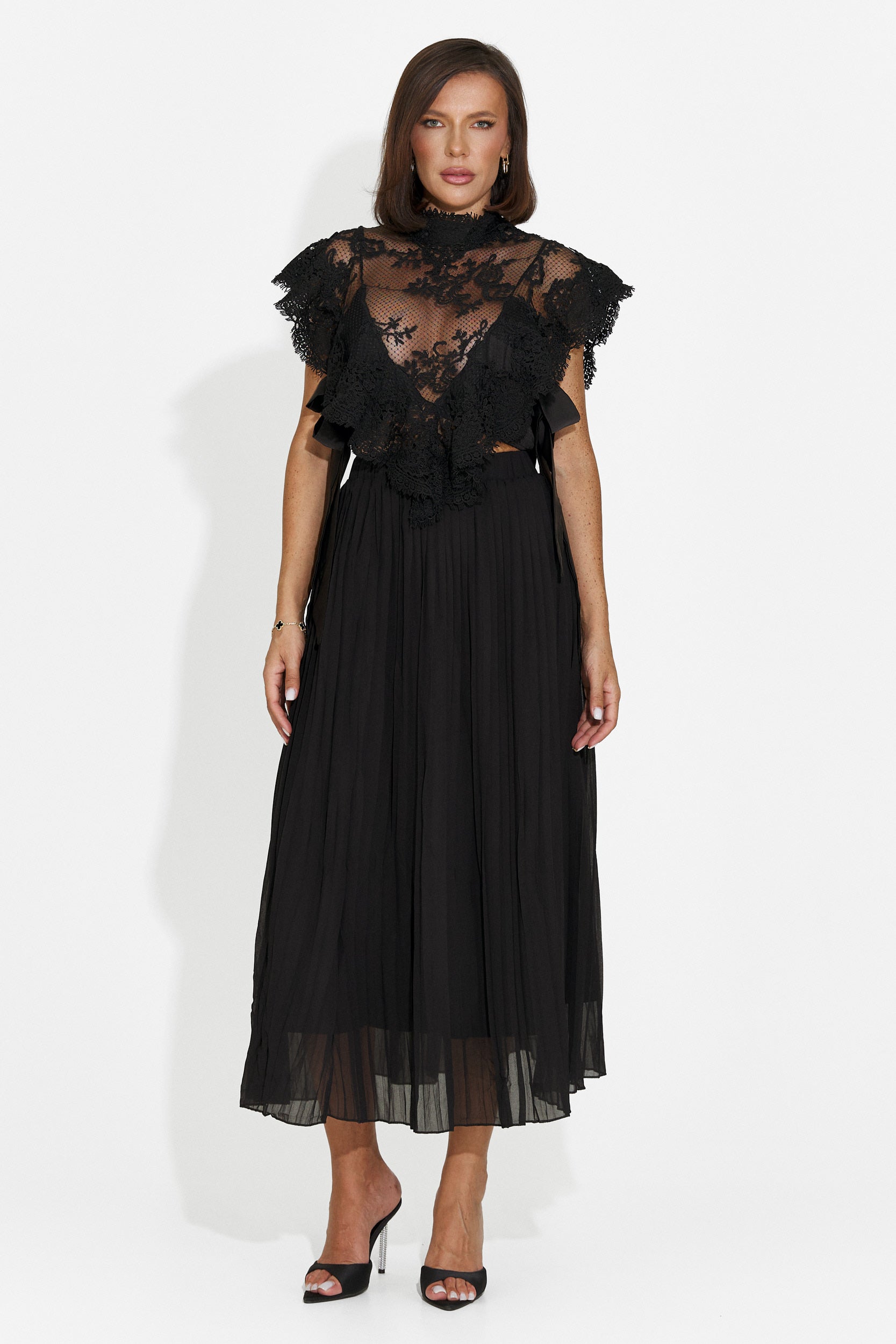 Bustiera dama eleganta neagra Abraham Bogas
