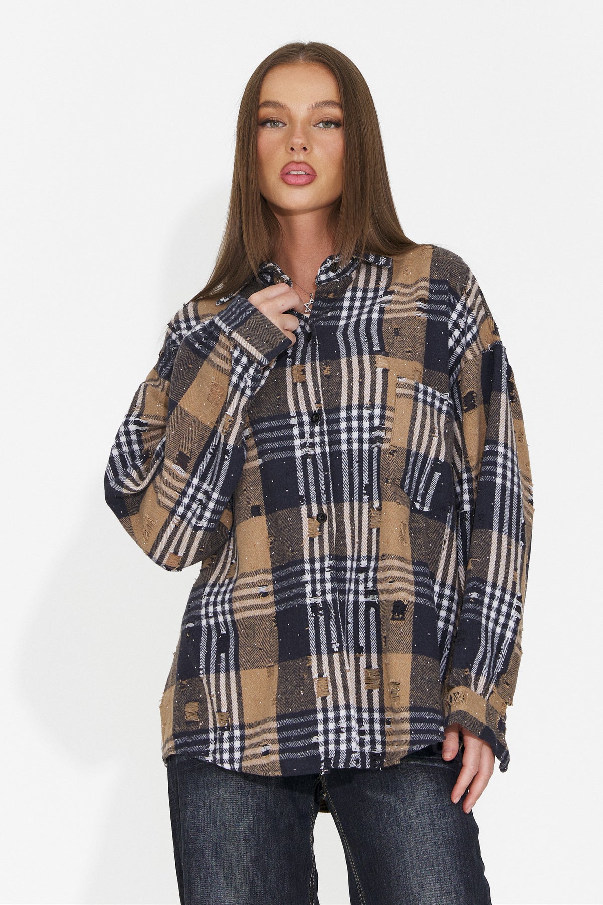 Camasa casual bleumarin Chivaeza Bogas