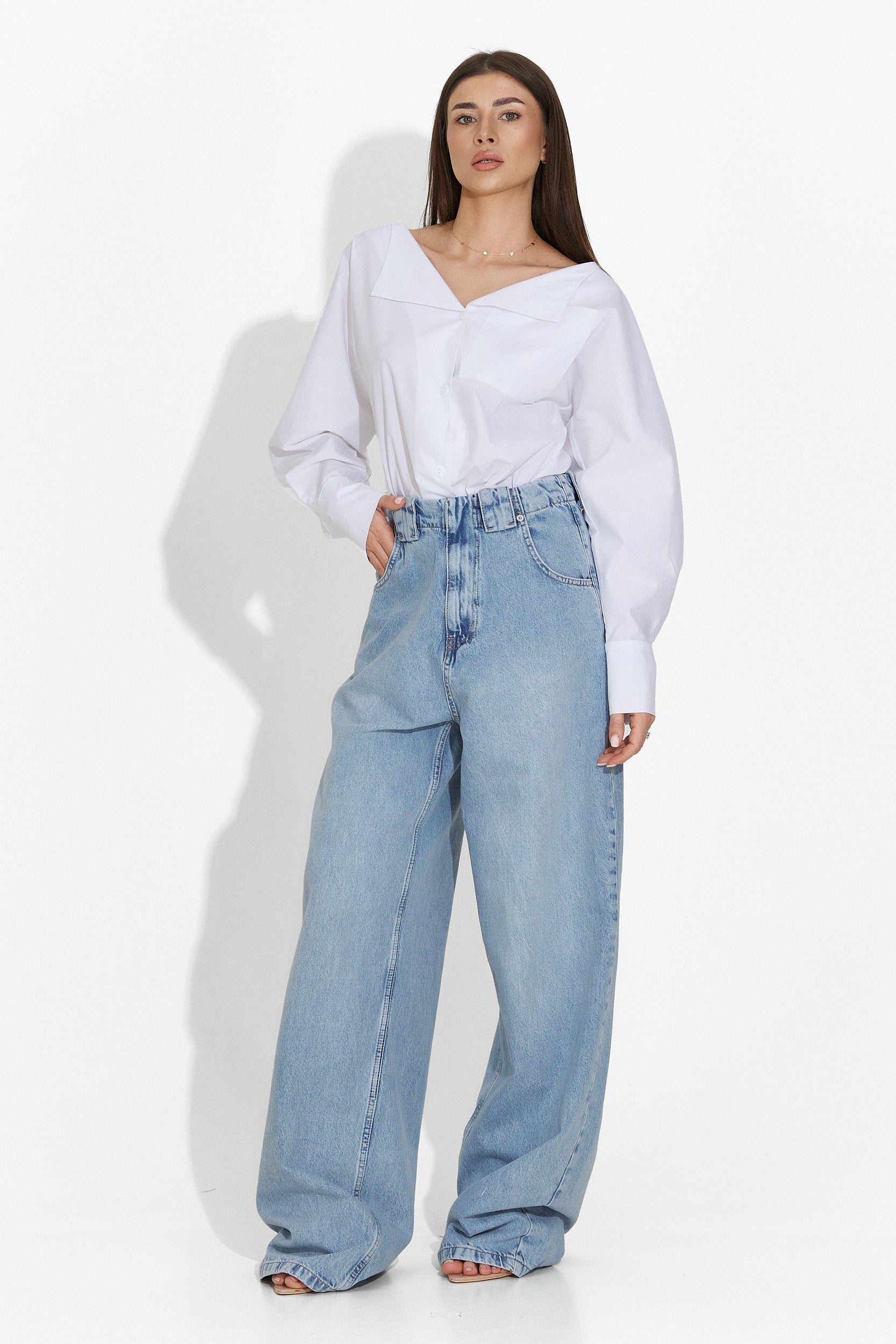 Camasa dama casual alba Damaris Bogas