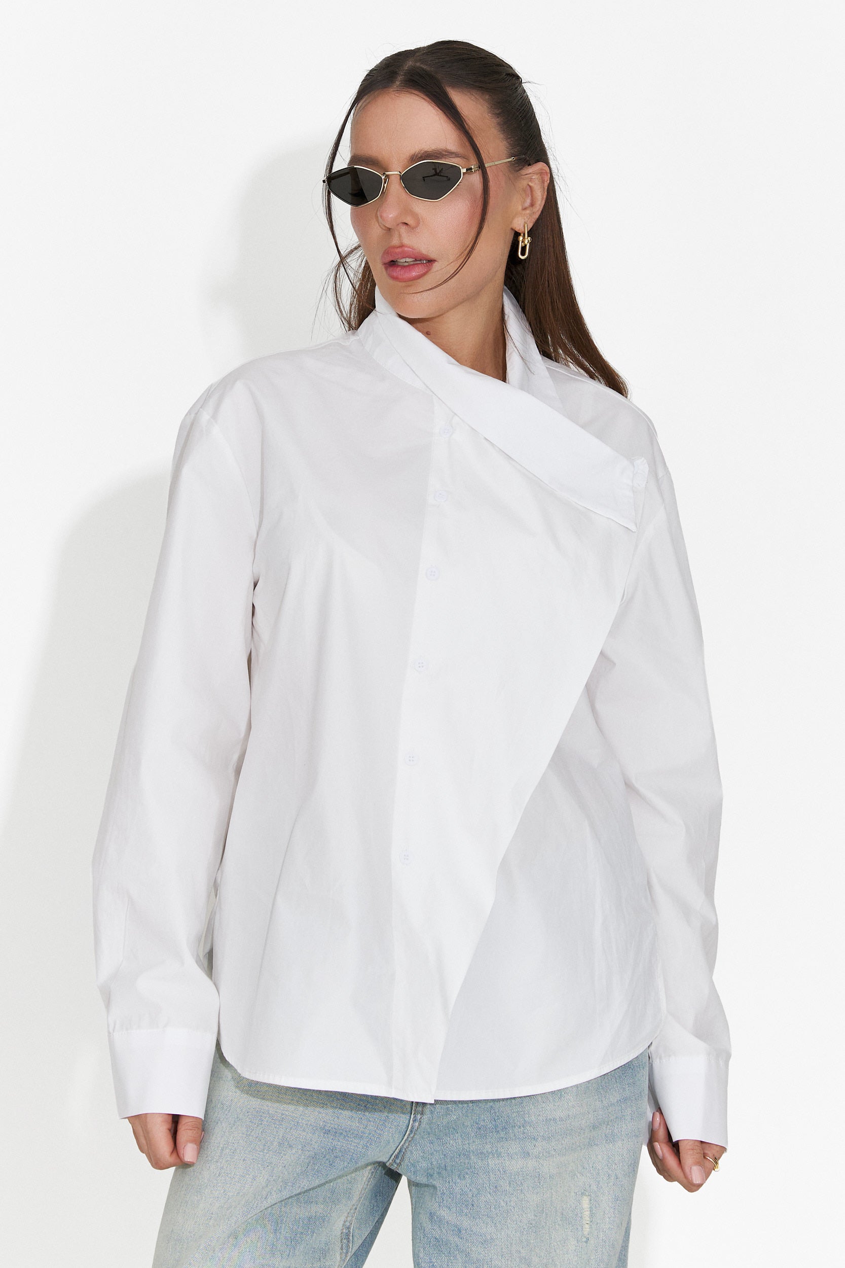 Camasa dama casual alba Edinea Bogas