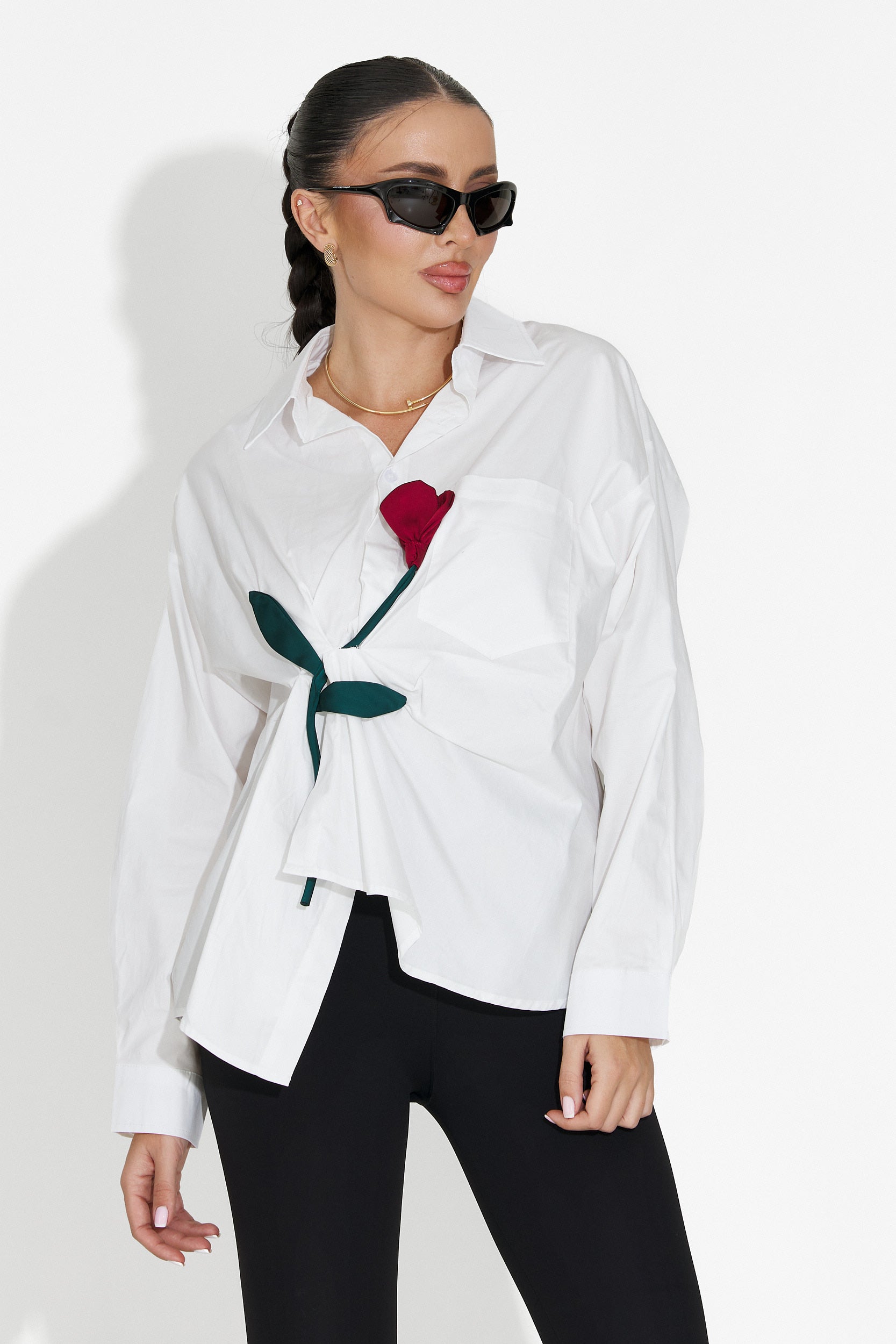 Elaris Bogas Casual White Women's Shirt