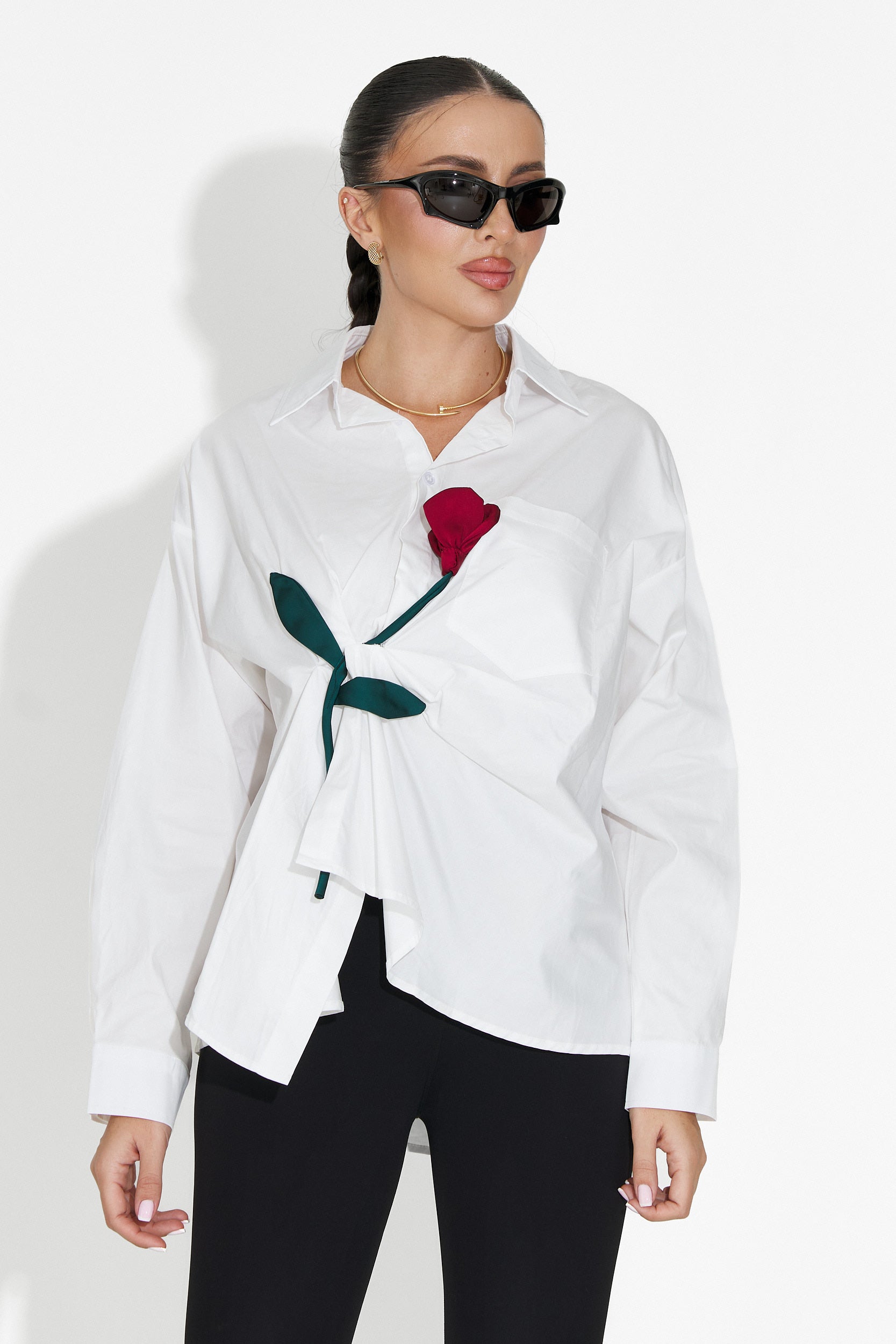 Elaris Bogas Casual White Women's Shirt