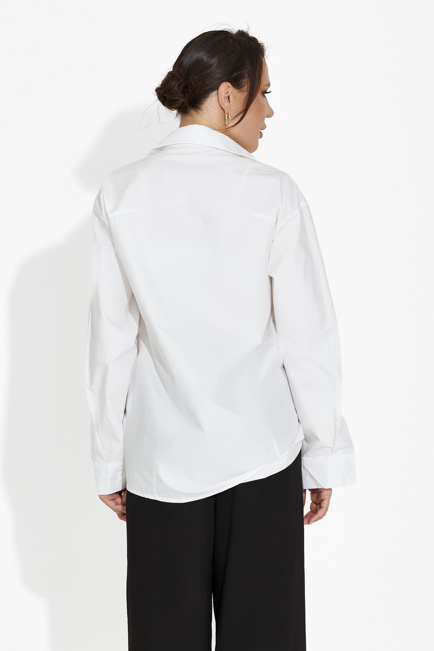 Women's Casual White Shirt Melynda Bogas