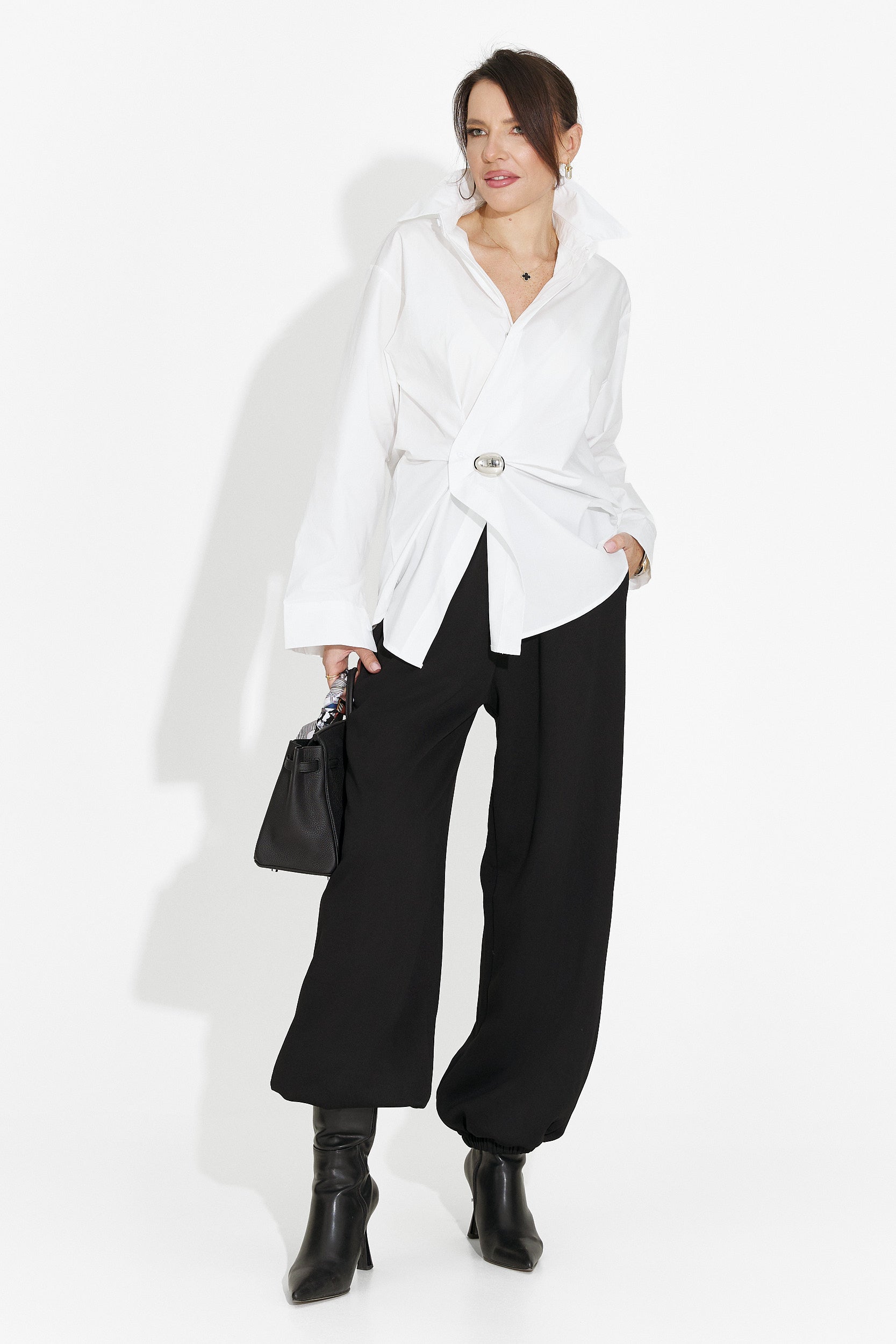 Women's Casual White Shirt Melynda Bogas