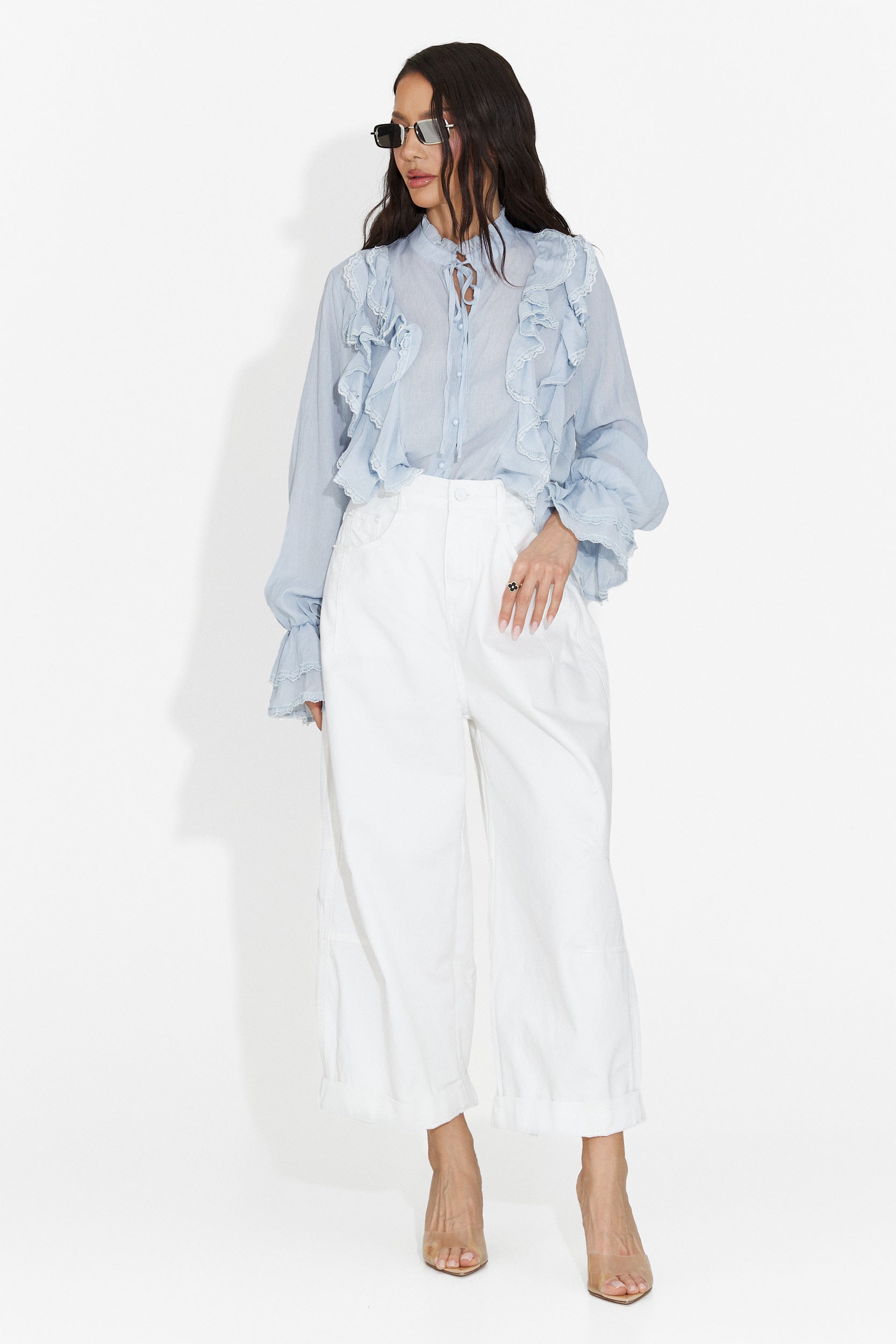 Camasa dama casual bleu Alcadia Bogas