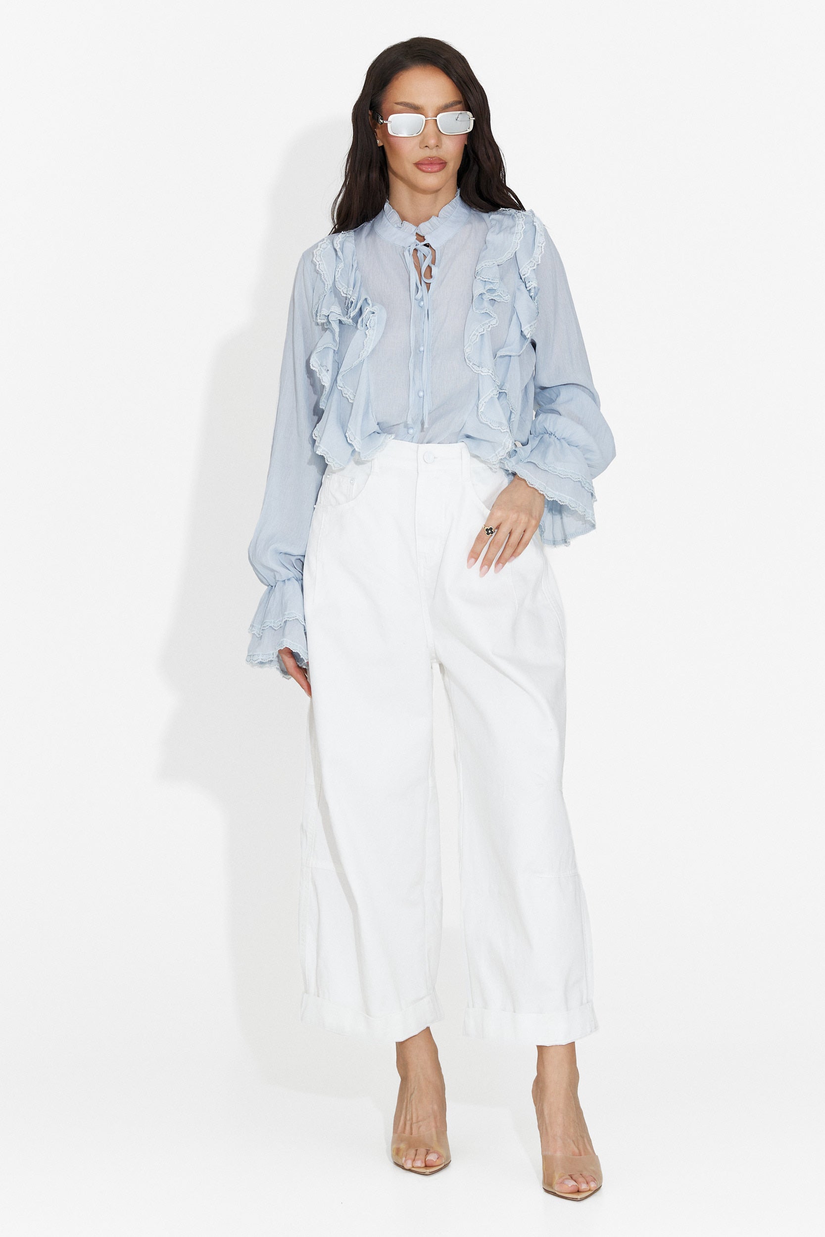 Camasa dama casual bleu Alcadia Bogas