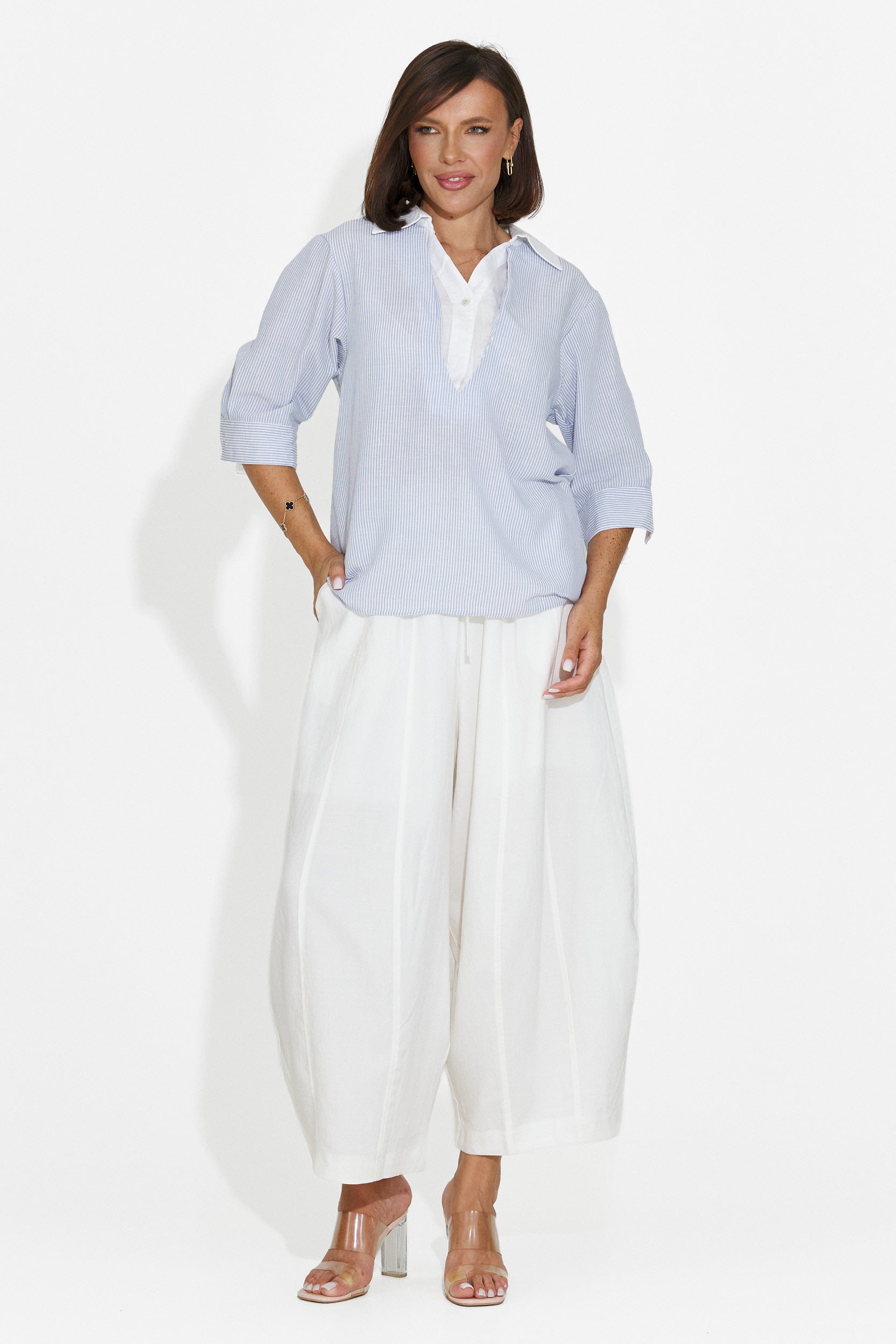 Camasa dama casual bleu Esperia Bogas