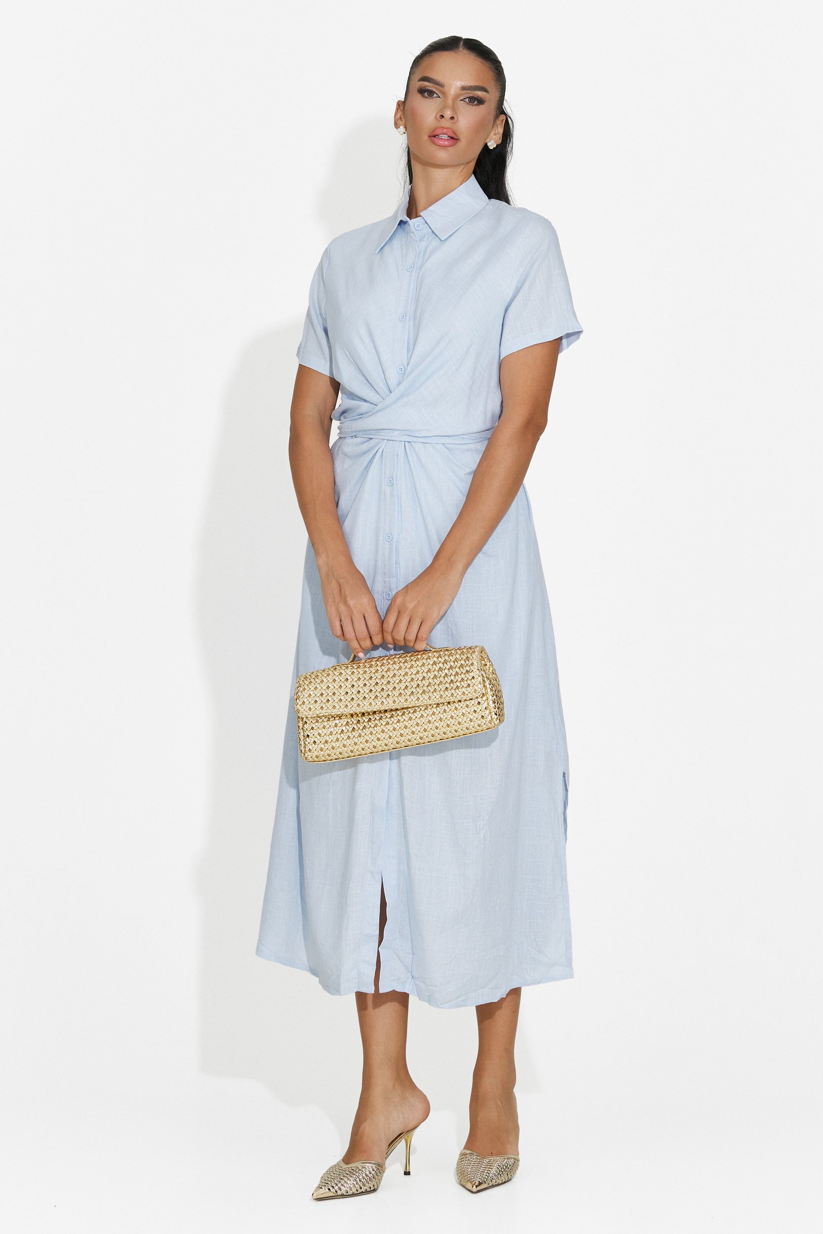 Camasa dama casual bleu Genoma Bogas