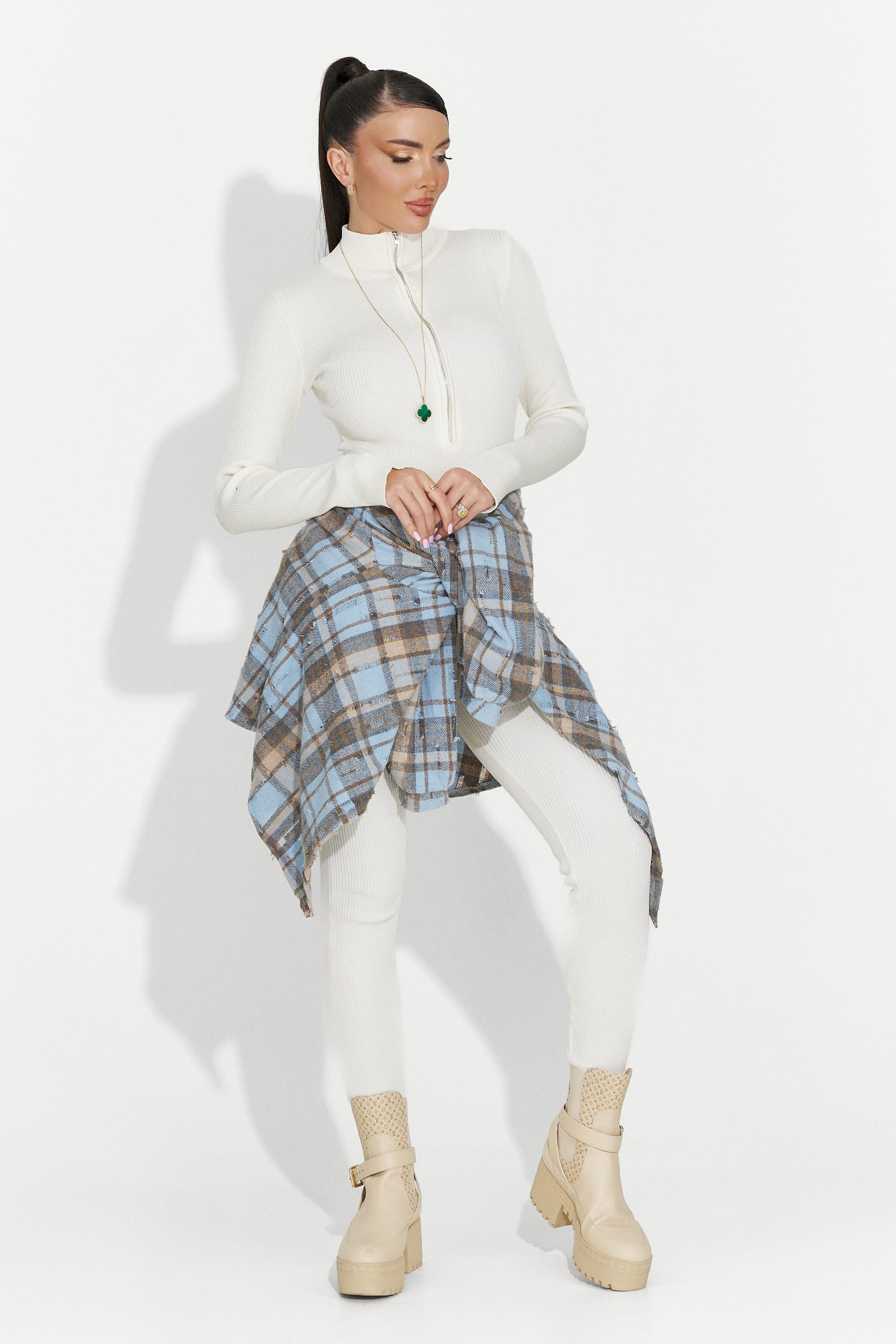 Women's casual light blue shirt Jasara Bogas