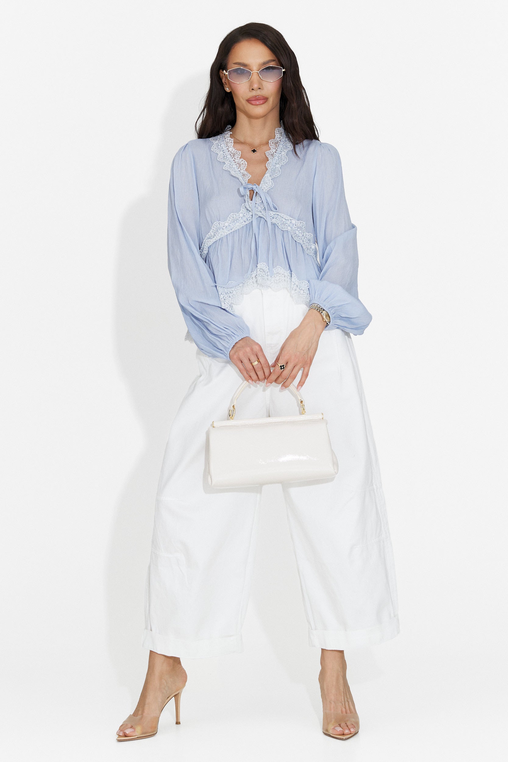 Camasa dama casual bleu Seliona Bogas