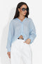Camasa dama casual bleu Teodoria Bogas