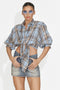 Camasa dama casual bleu Zenaida Bogas