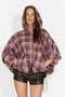 Camasa dama casual burgundy Drepina Bogas