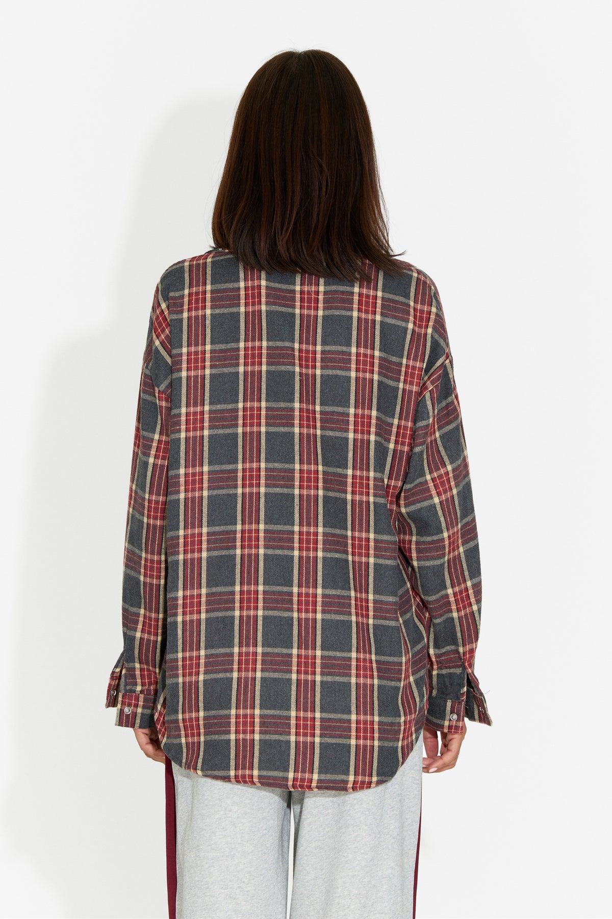 Camasa dama casual burgundy Importas Bogas