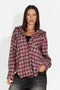 Camasa dama casual burgundy Venrita Bogas
