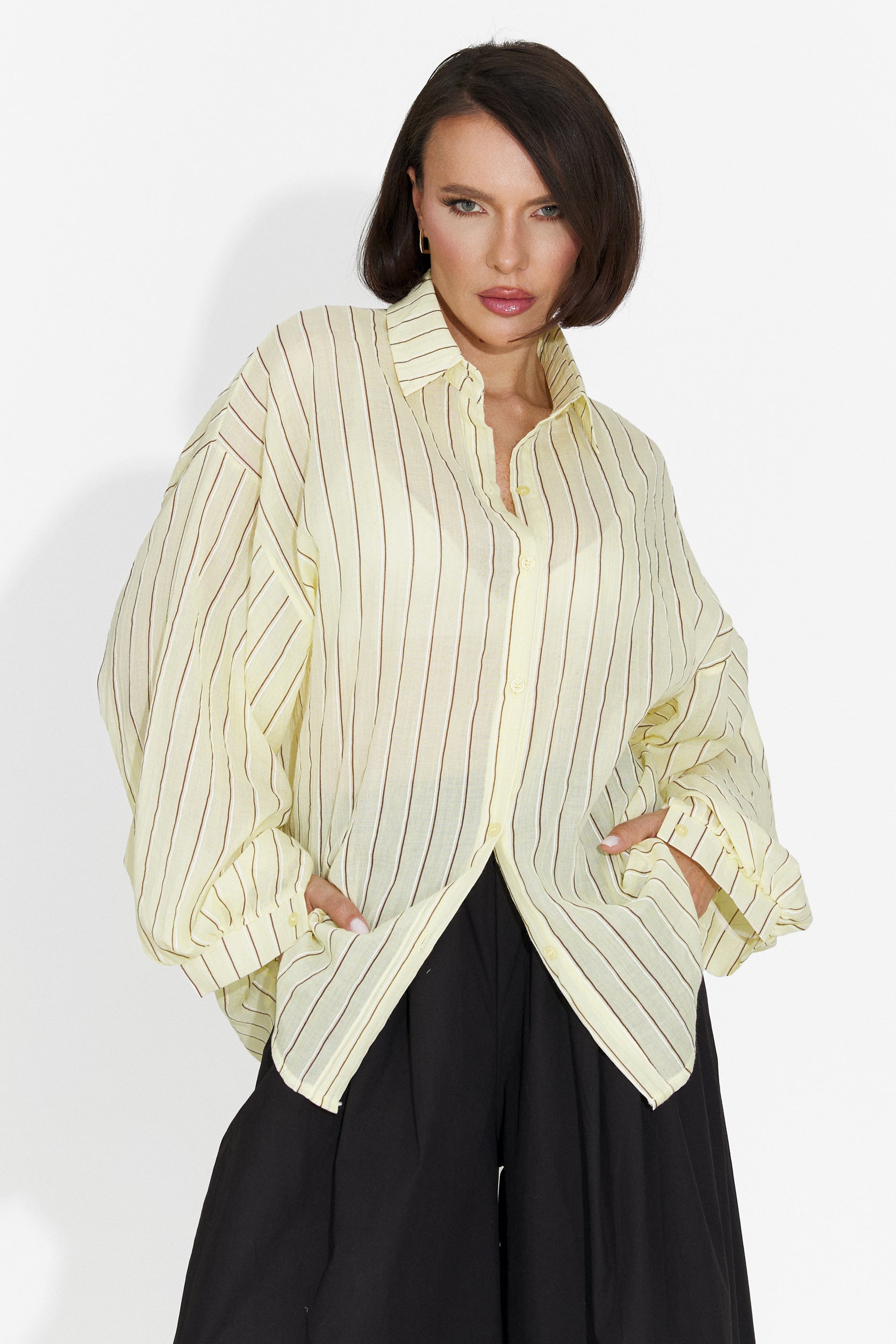 Camasa dama casual galbena Fenday Bogas