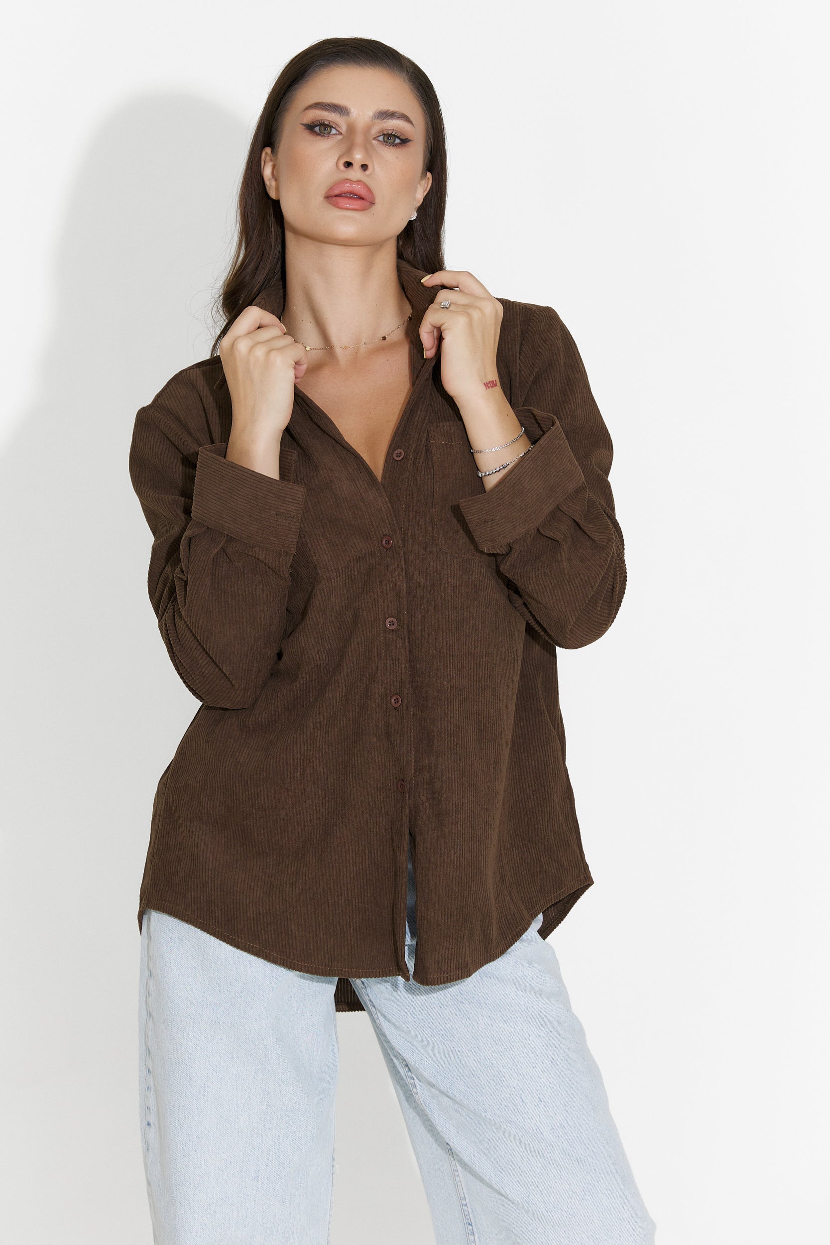 Camasa dama casual maro Deliora Bogas