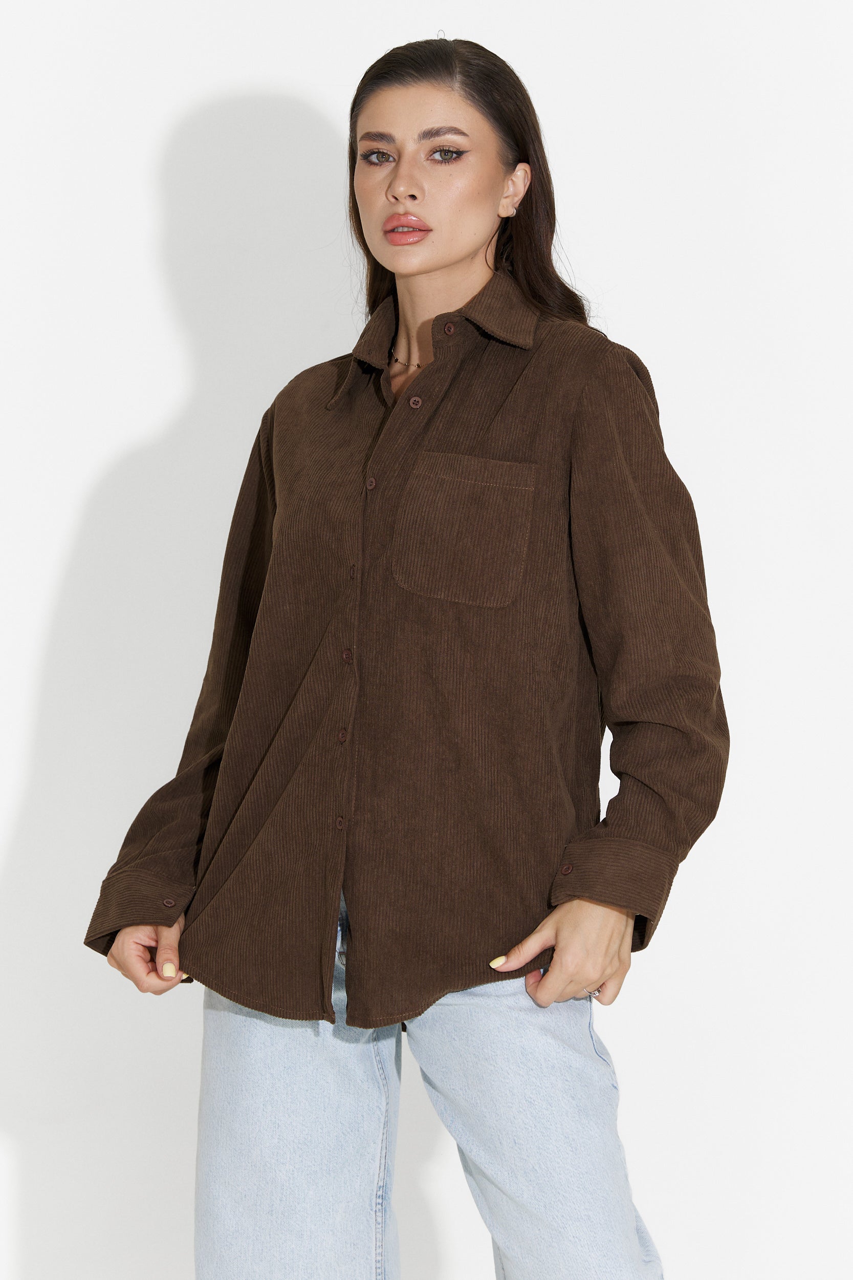 Camasa dama casual maro Deliora Bogas