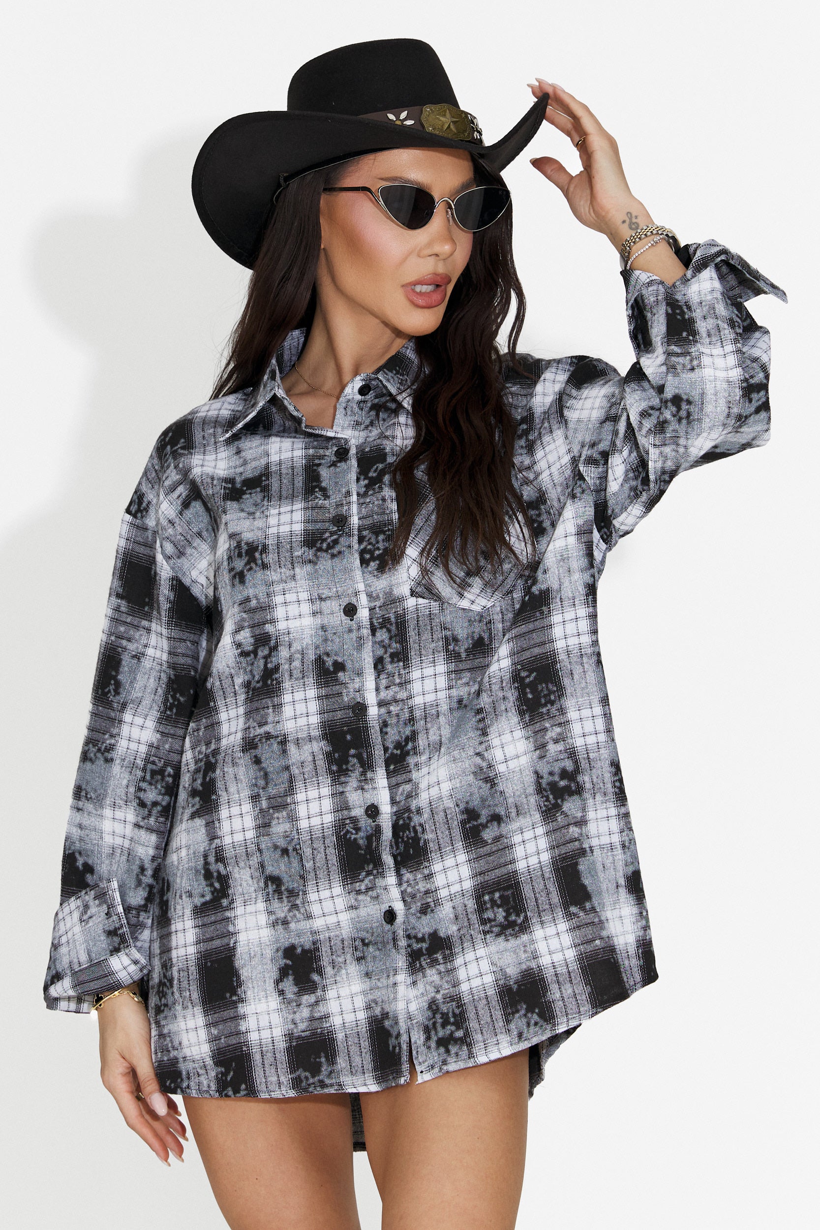 Camasa dama casual neagra Adelyma Bogas