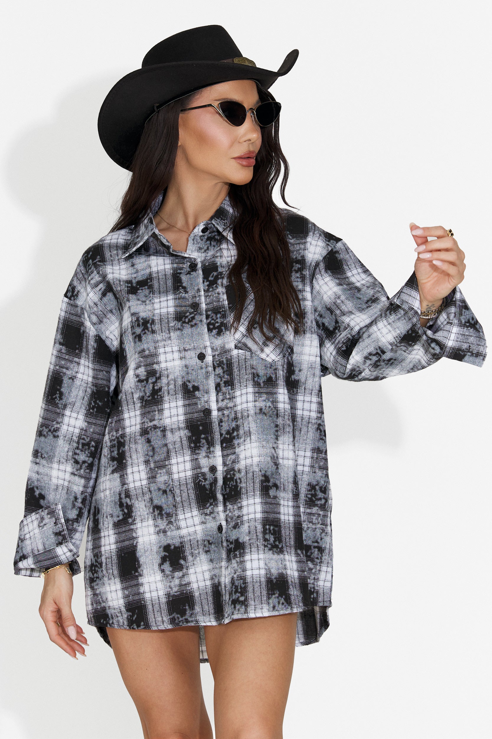 Camasa dama casual neagra Adelyma Bogas