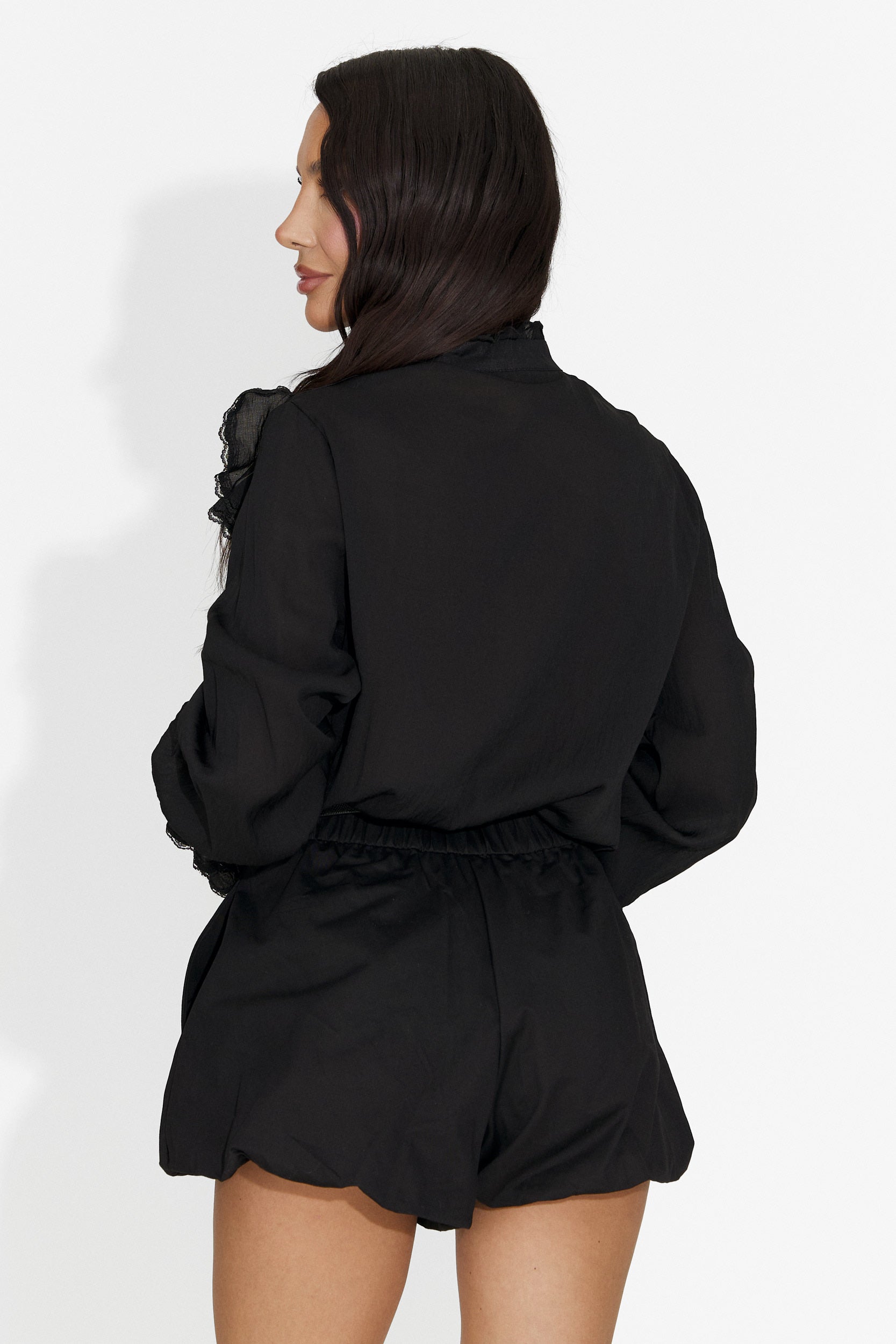 Camasa dama casual neagra Alcadia Bogas