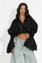 Camasa dama casual neagra Etihoma Bogas