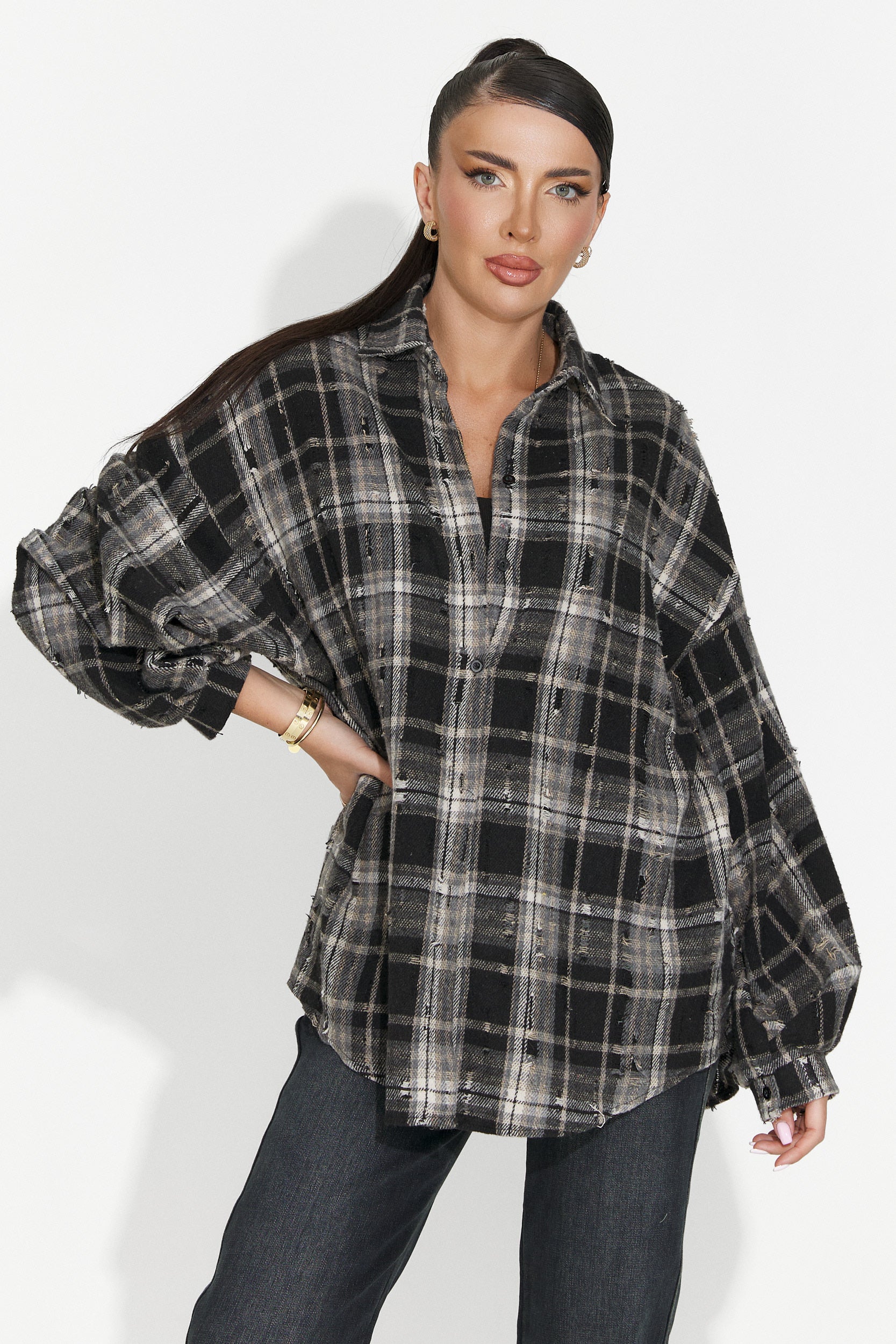 Women's casual black shirt Jasara Bogas