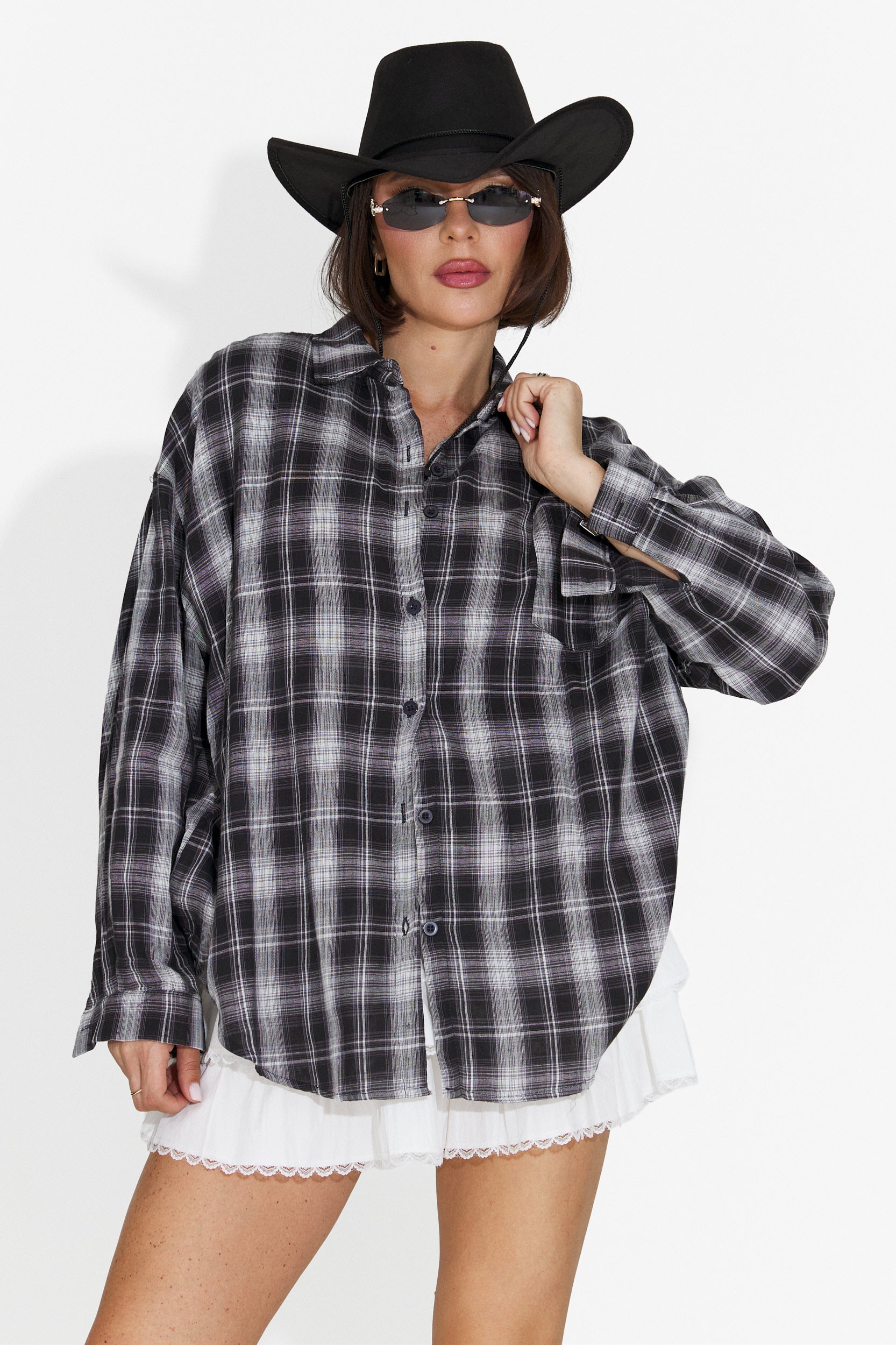Camasa dama casual neagra Letiza Bogas