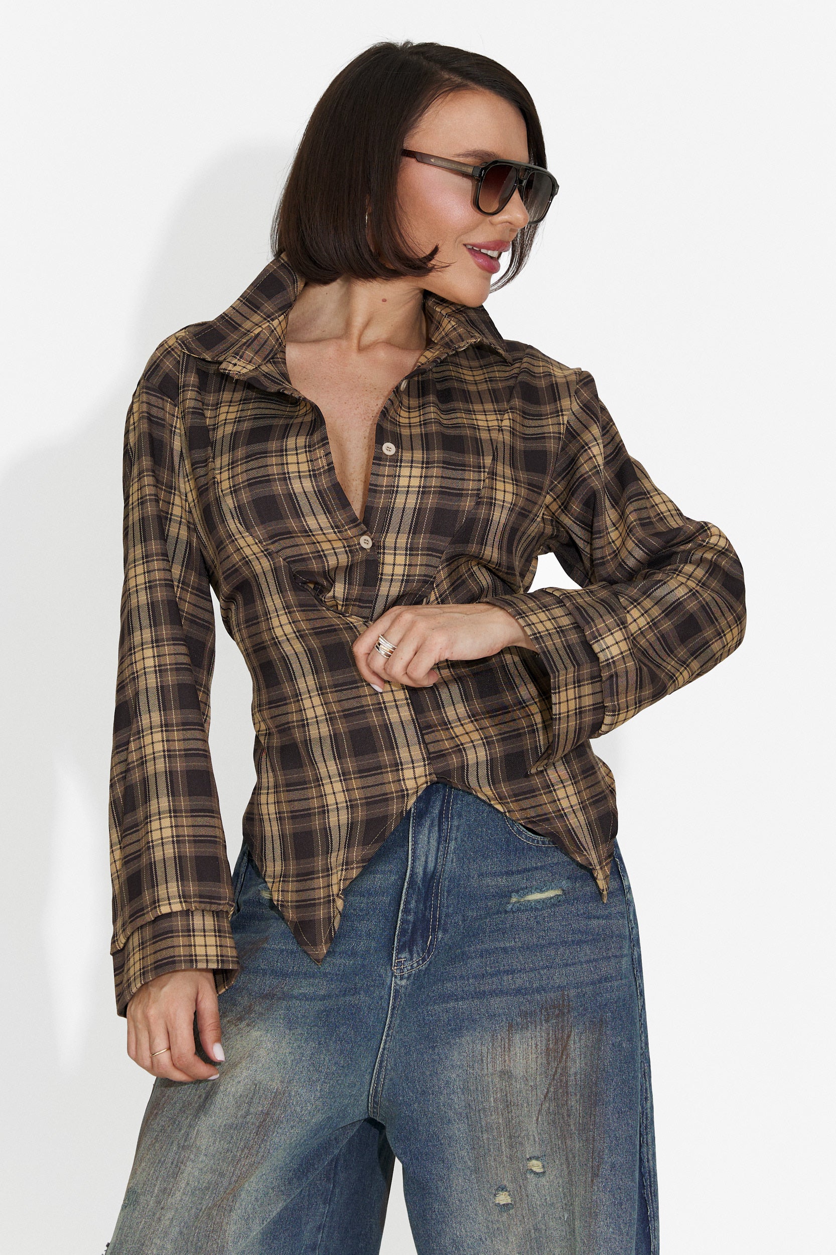 Camasa dama casual neagra Tamalia Bogas