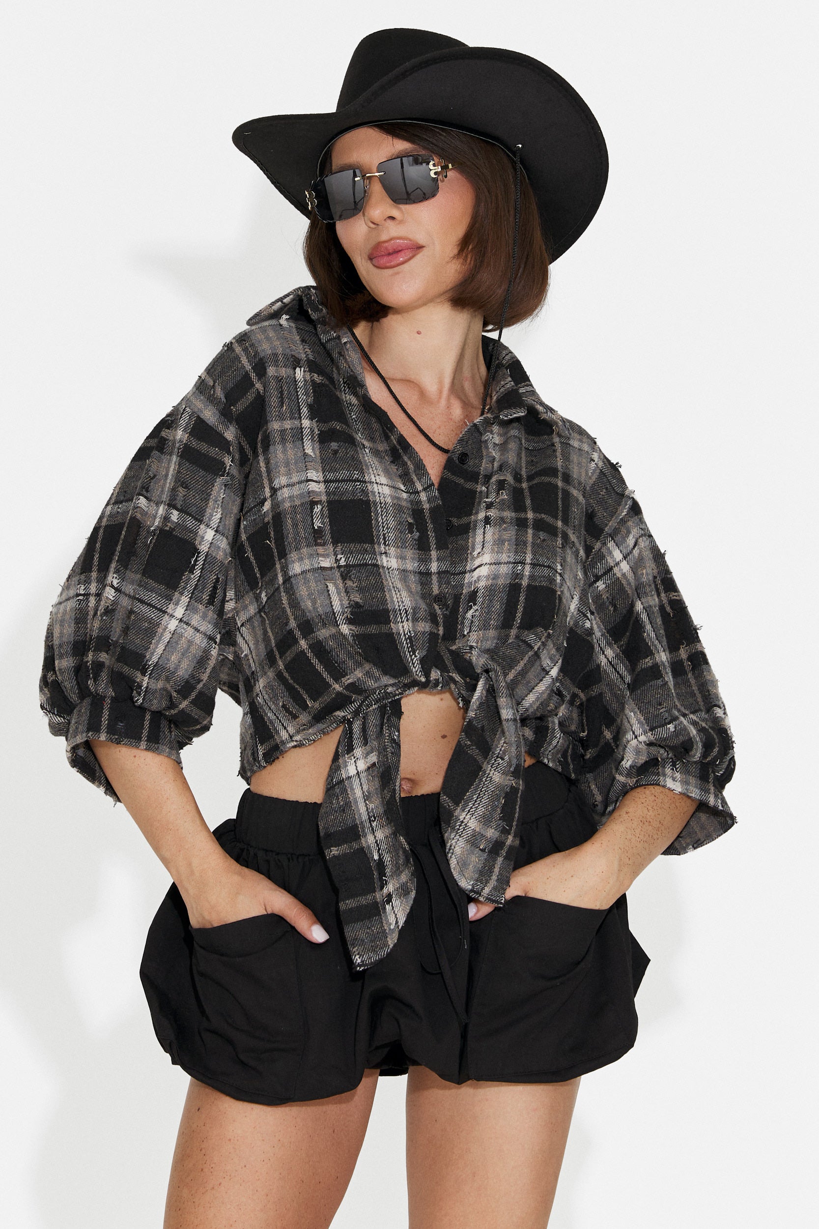 Camasa dama casual neagra Zenaida Bogas