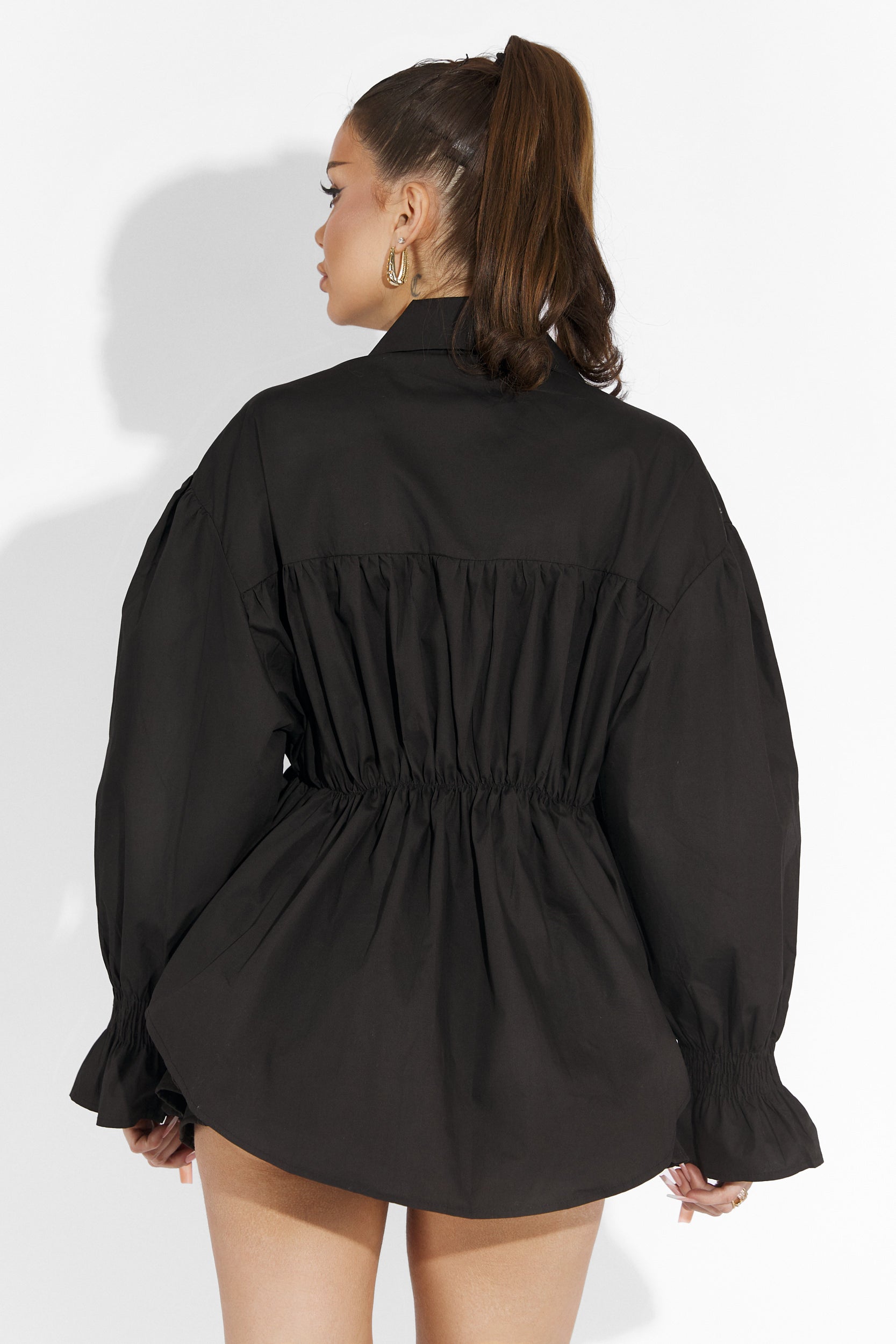 Camasa dama casual neagra Zolo Bogas