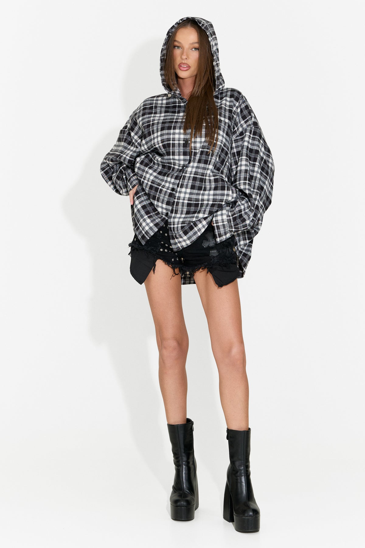 Camasa dama casual negru Drepina Bogas