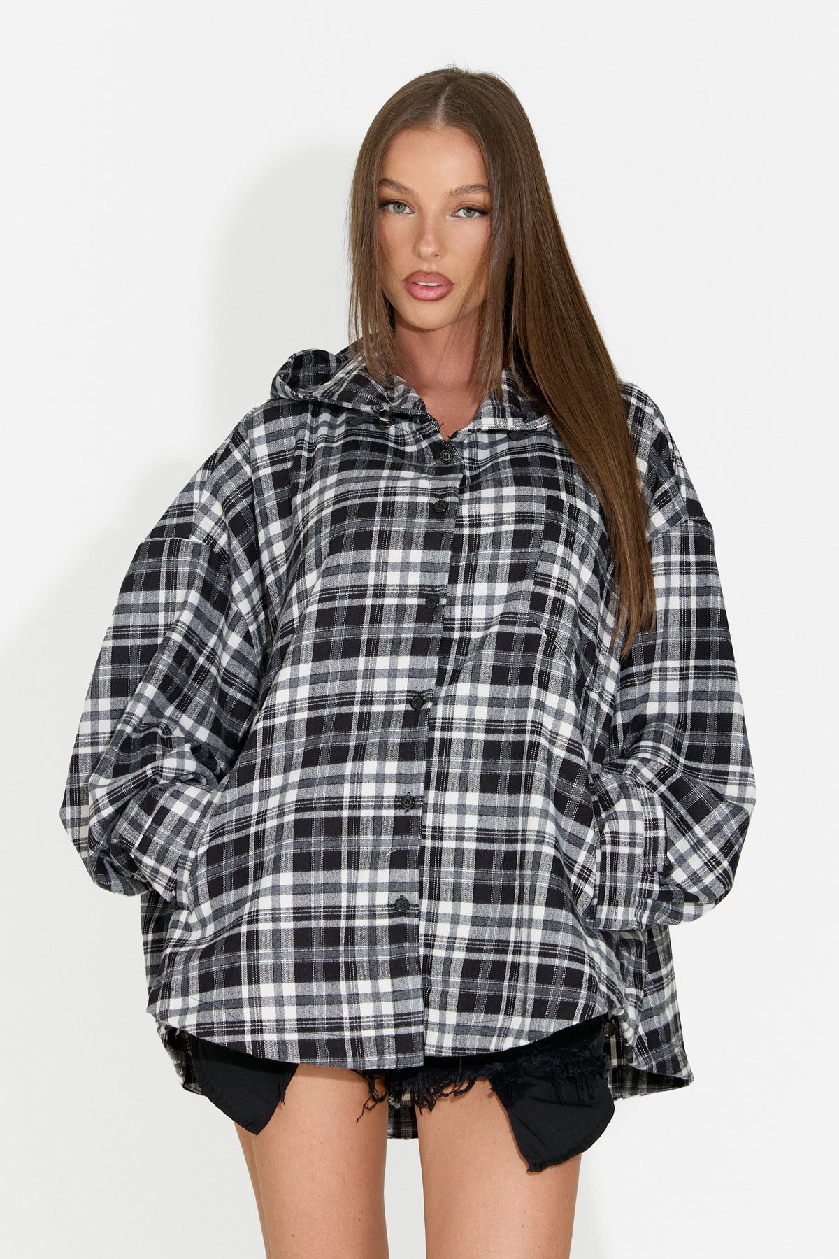 Camasa dama casual negru Drepina Bogas, imaginea 1 din 9