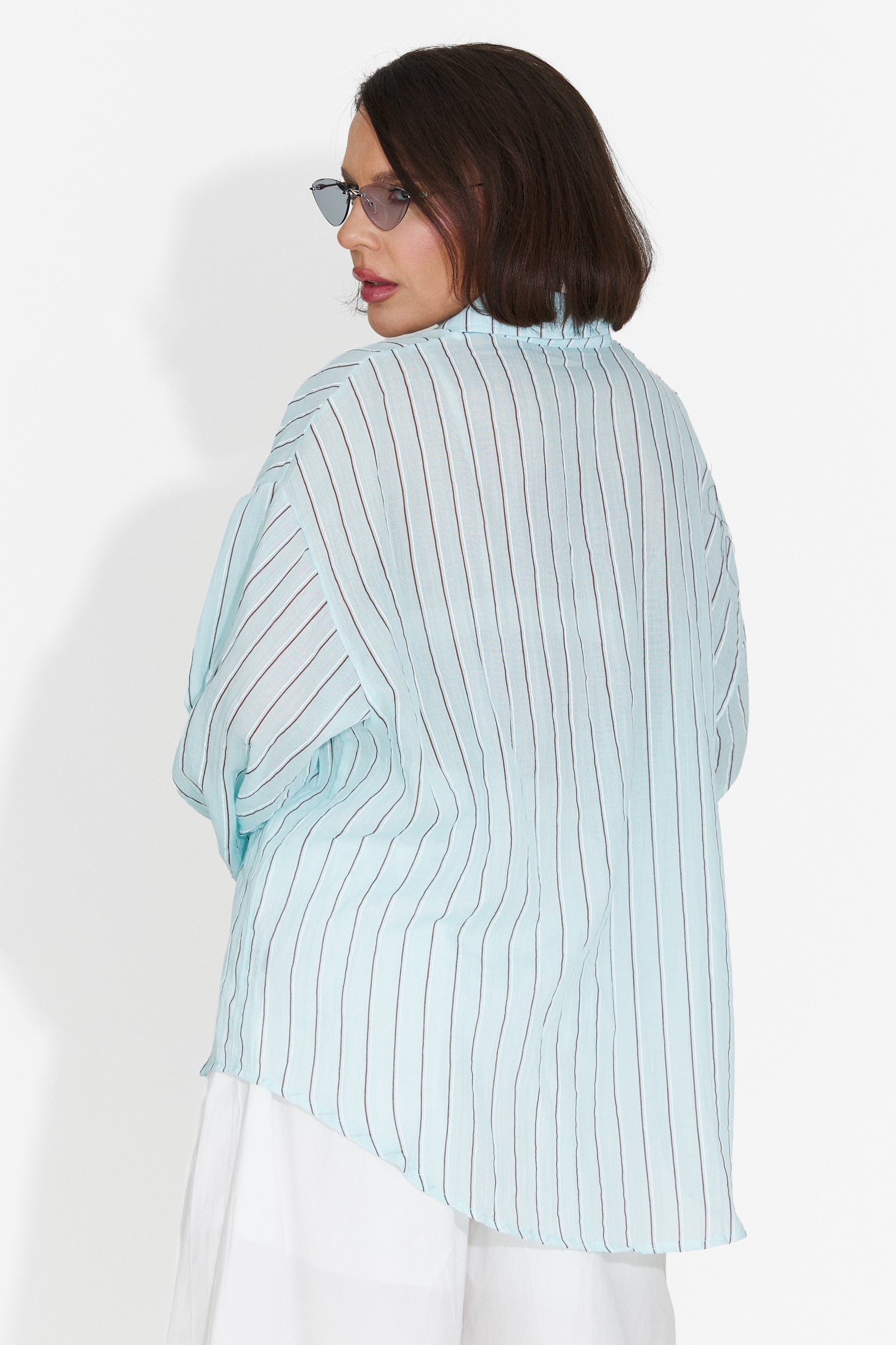 Camasa dama casual turcoaz Fenday Bogas