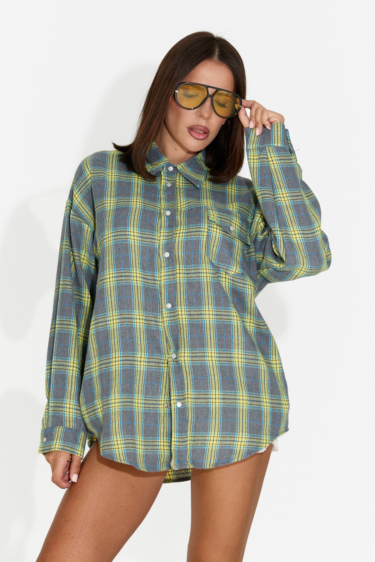 Camasa dama casual verde Importas Bogas, imaginea 1 din 9