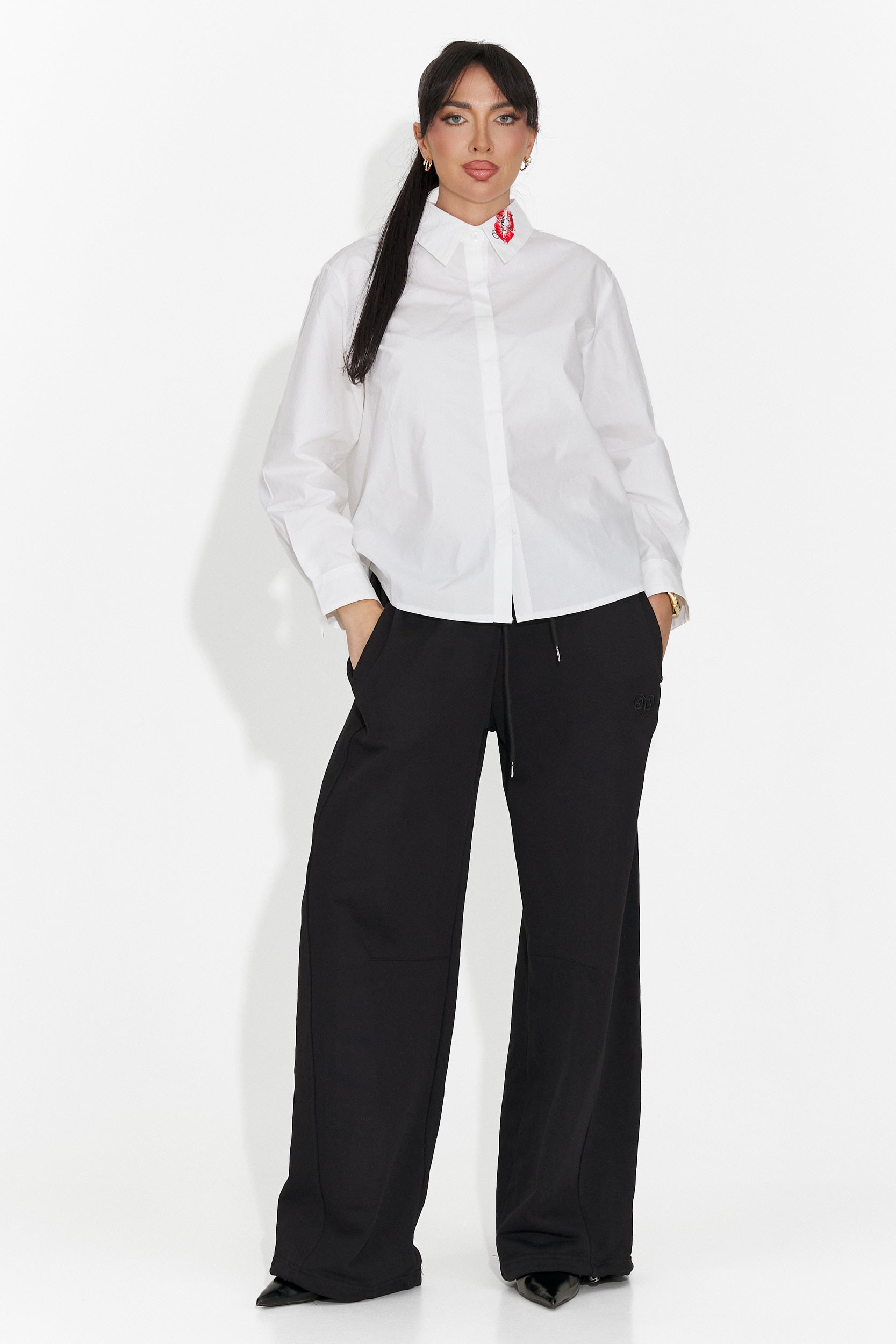 Camasa dama eleganta alba Sienara Bogas