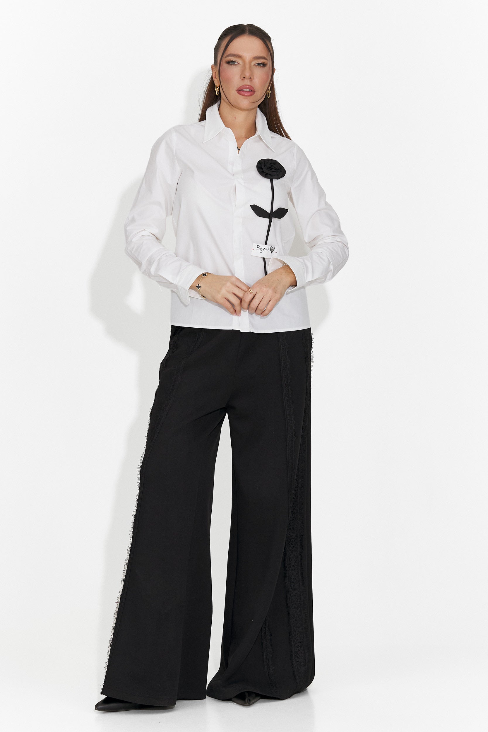 Camasa dama eleganta alba Toska Bogas