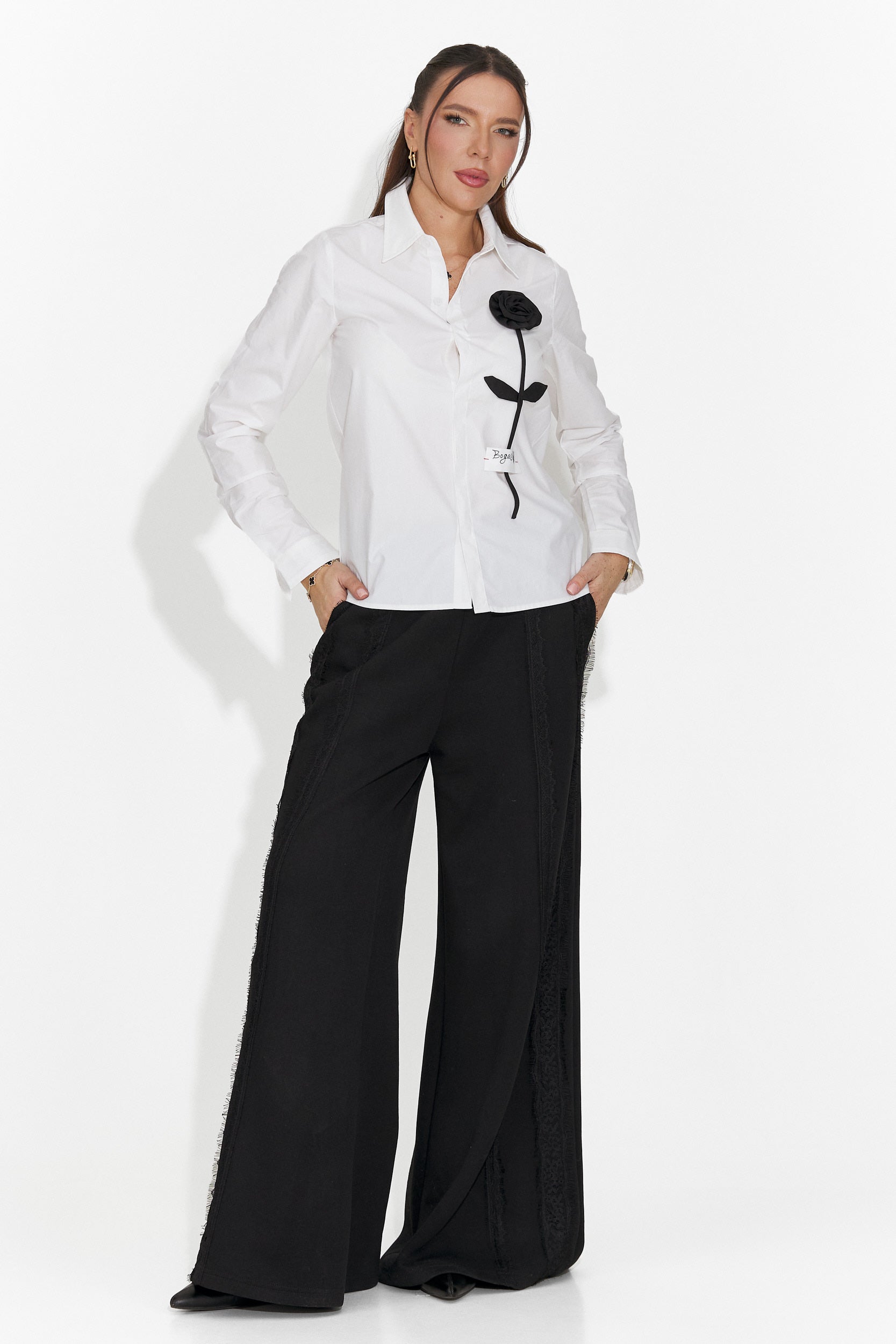 Camasa dama eleganta alba Toska Bogas