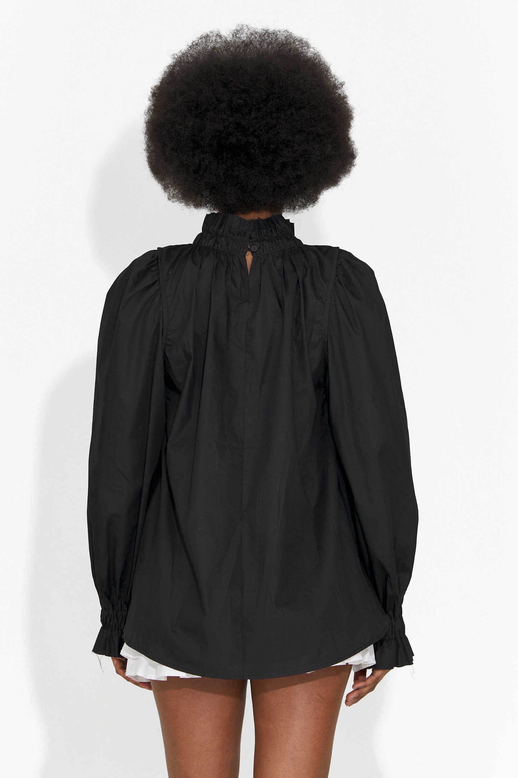 Camasa dama eleganta neagra Floriana Bogas