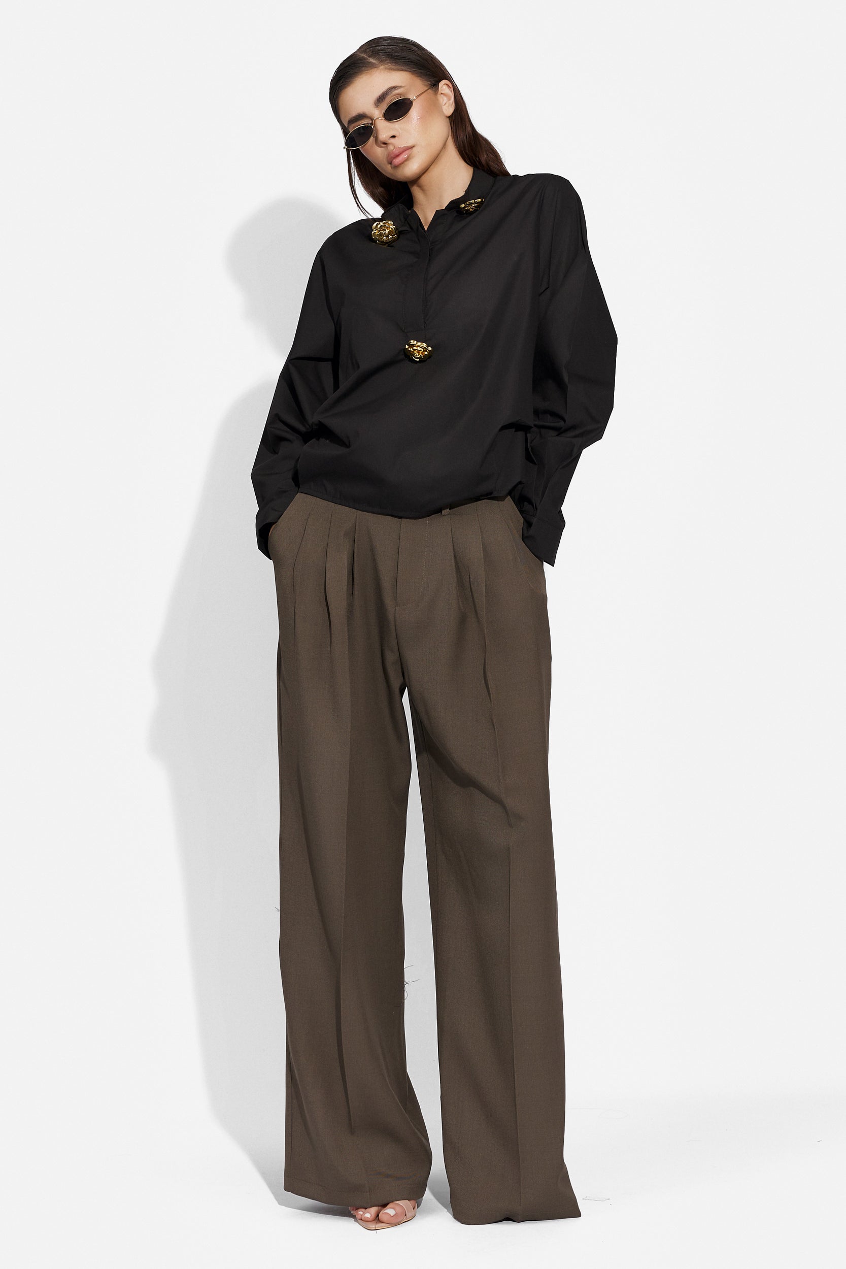 Ladies elegant black shirt Graciela Bogas