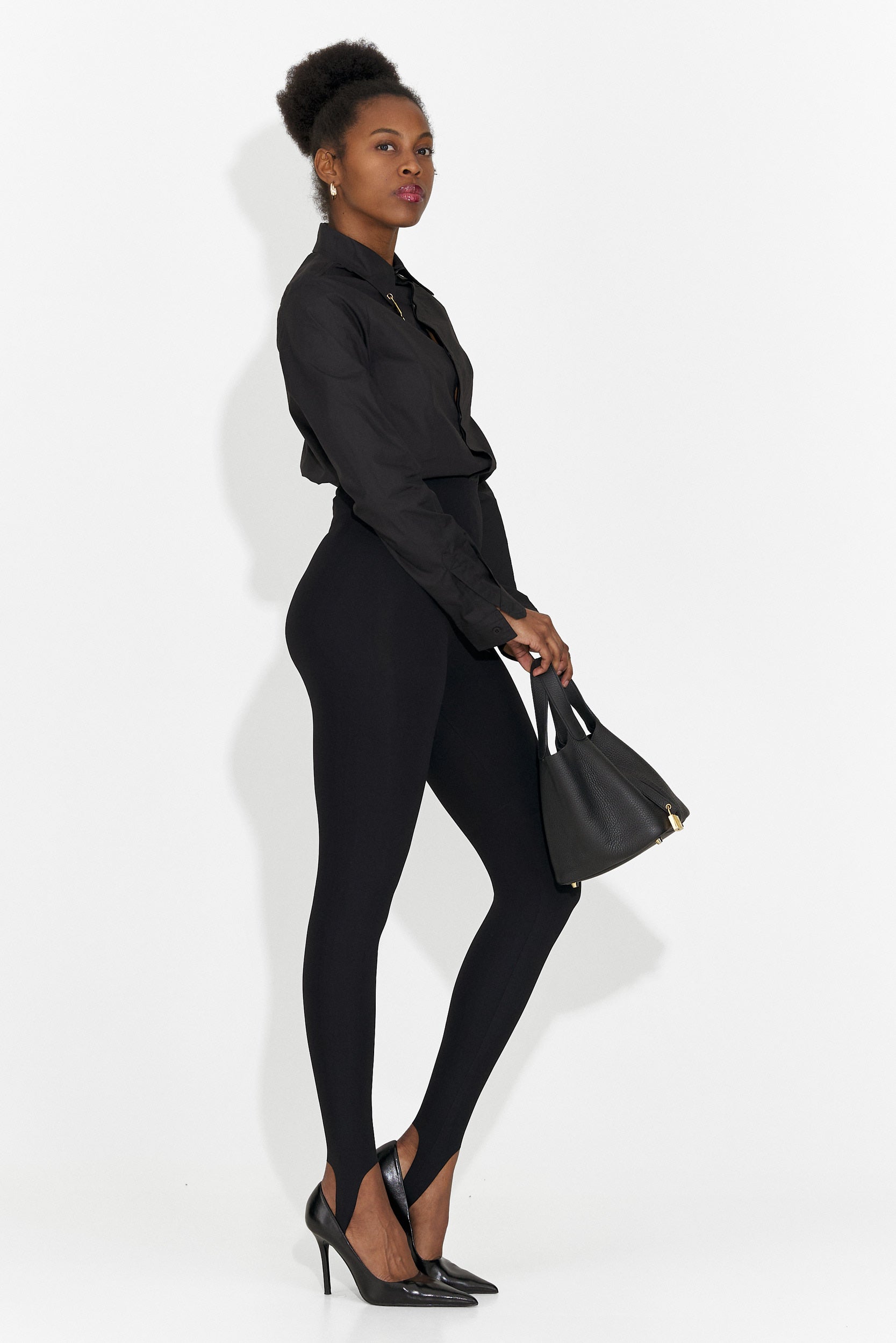 Camasa dama eleganta neagra Jetie Bogas